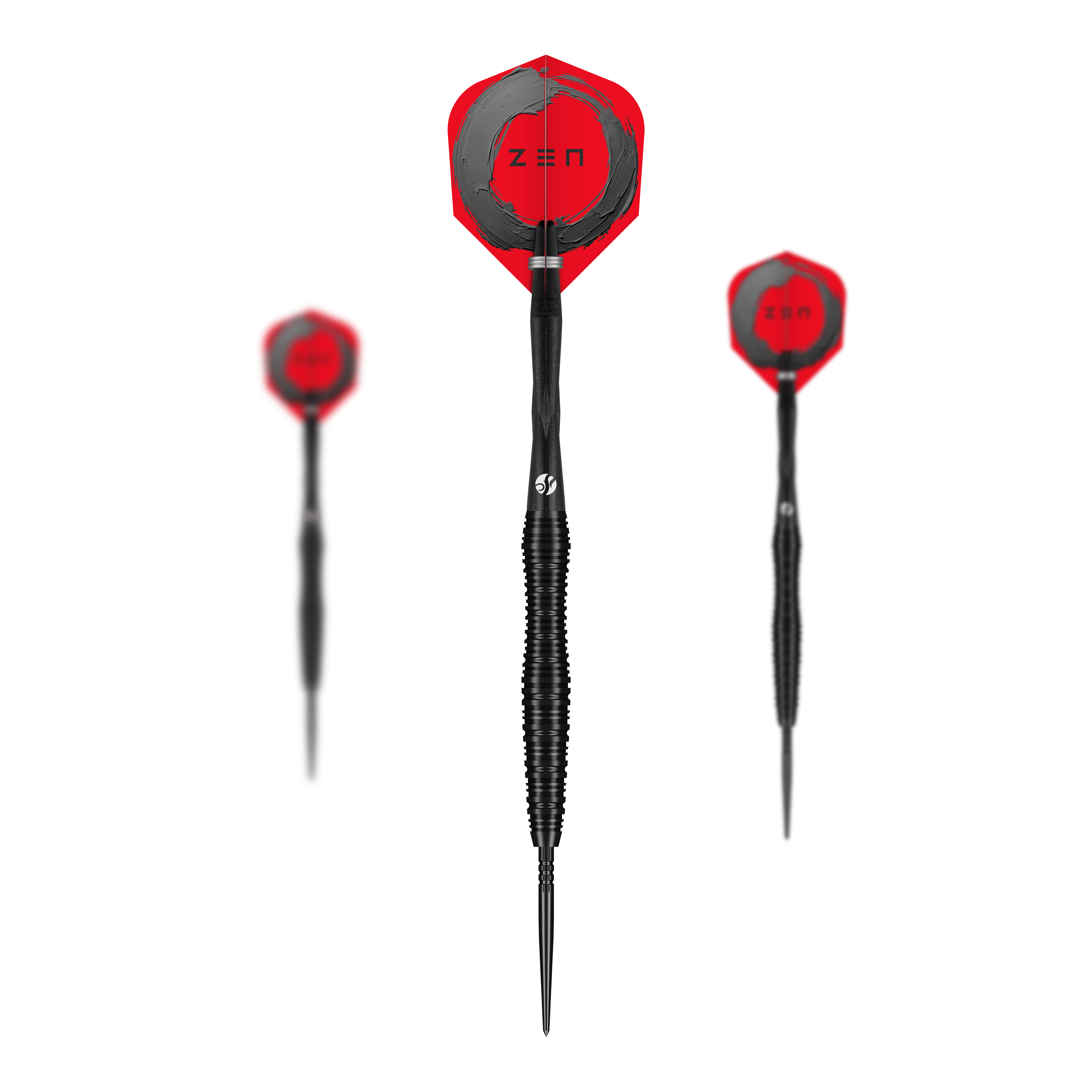 Shot ZEN Scallop Turbo Point Steeldarts - 23g Abgebildet ist ein Set der Shot ZEN Scallop Turbo Point Steeldarts - 23g. Das Set eignet sich ideal für ambitionierte Dartspieler.