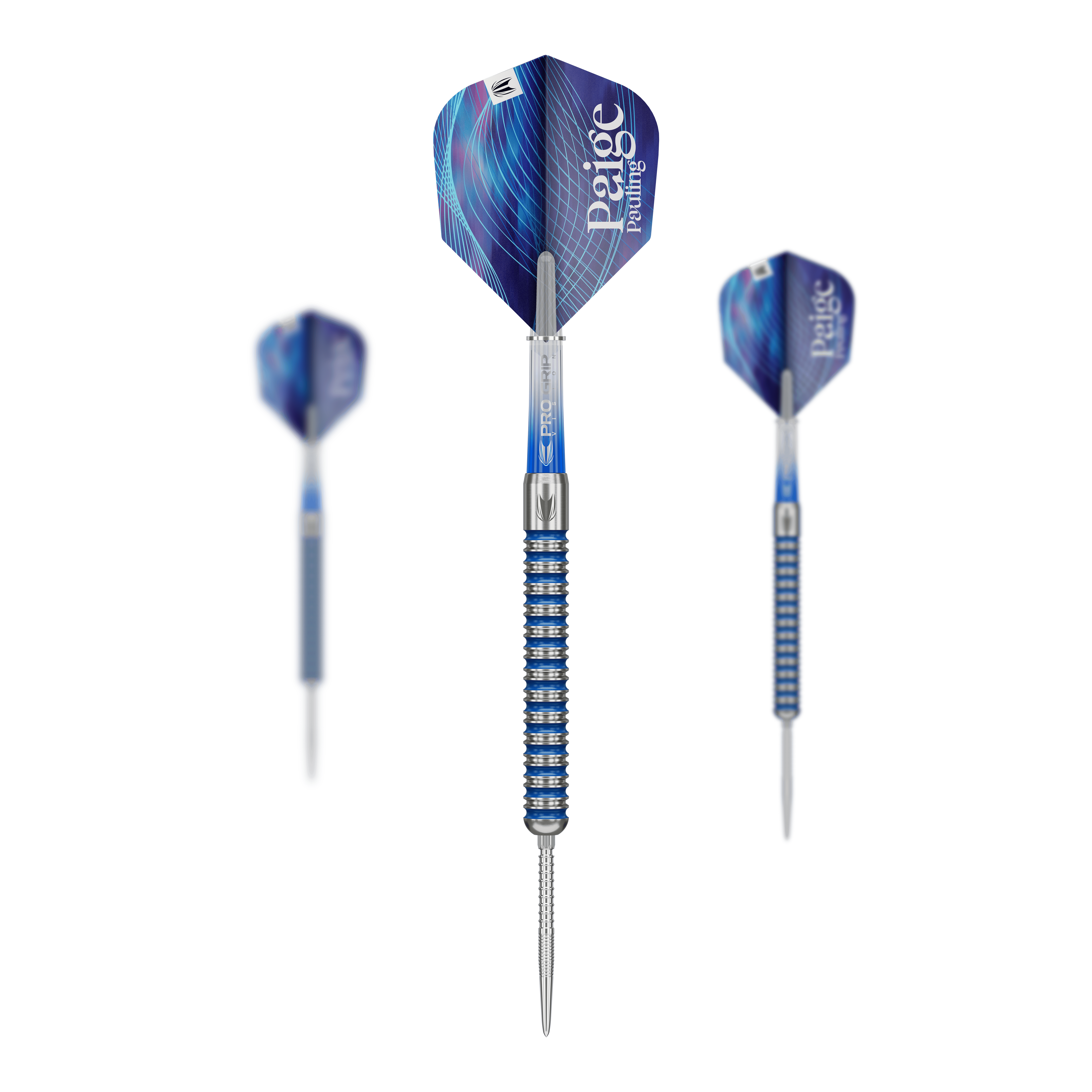 Target Paige Pauling GEN1 Swiss Points Steeldarts - 22g Abgebildet ist das Produkt Target Paige Pauling GEN1 Swiss Points Steeldarts - 22g. Dieses Bild zeigt eine Darts-Set bestehend aus hochwertigen Steeldarts.