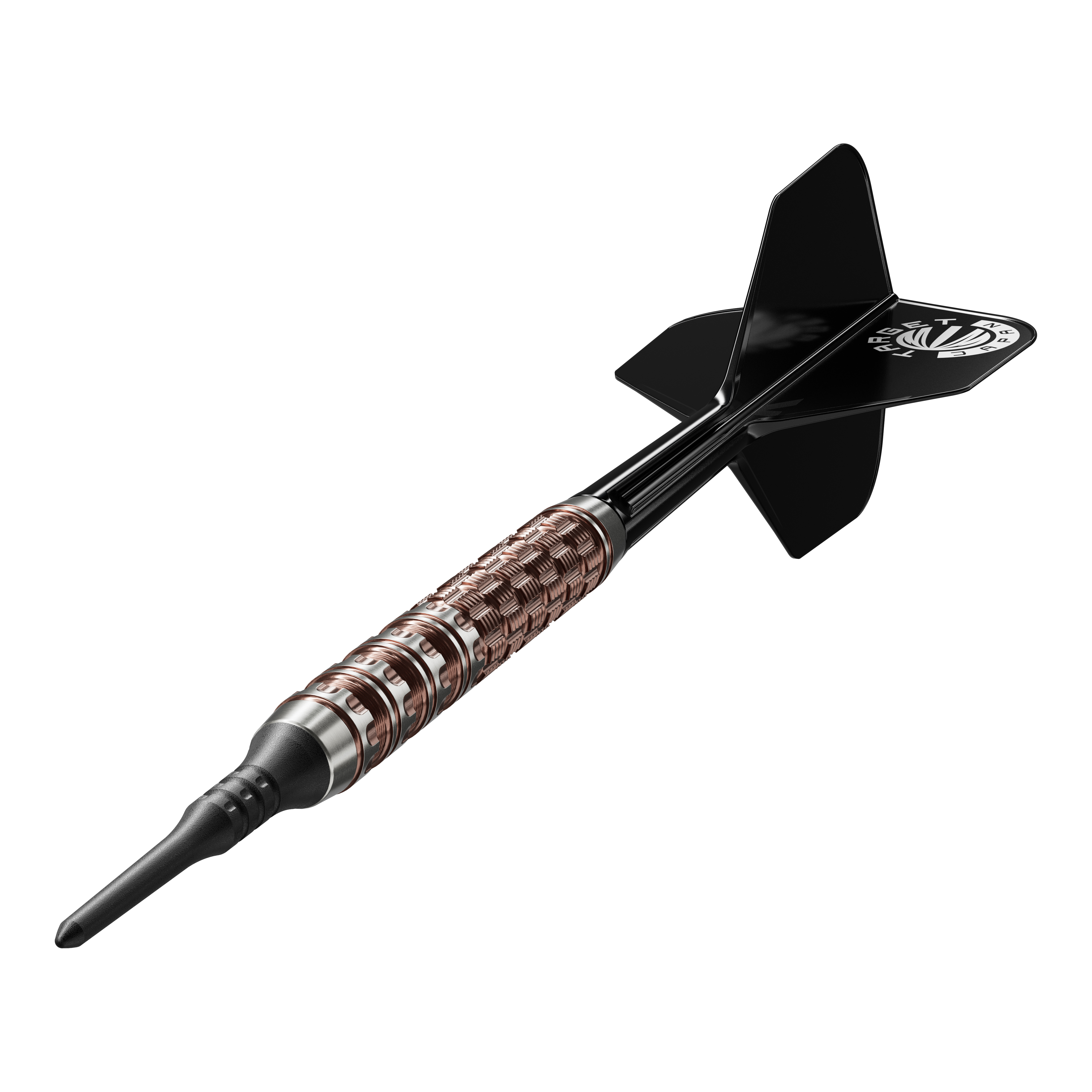 Target Japan Prime Series George Nishitani Raptor GEN6 Soft Darts - 19.5g Das Bild zeigt die Target Japan Prime Series George Nishitani Raptor GEN6 Softdarts mit einem Gewicht von 21,5g. Die Softdarts liegen auffällig im Fokus und präsentieren ihr Design deutlich.