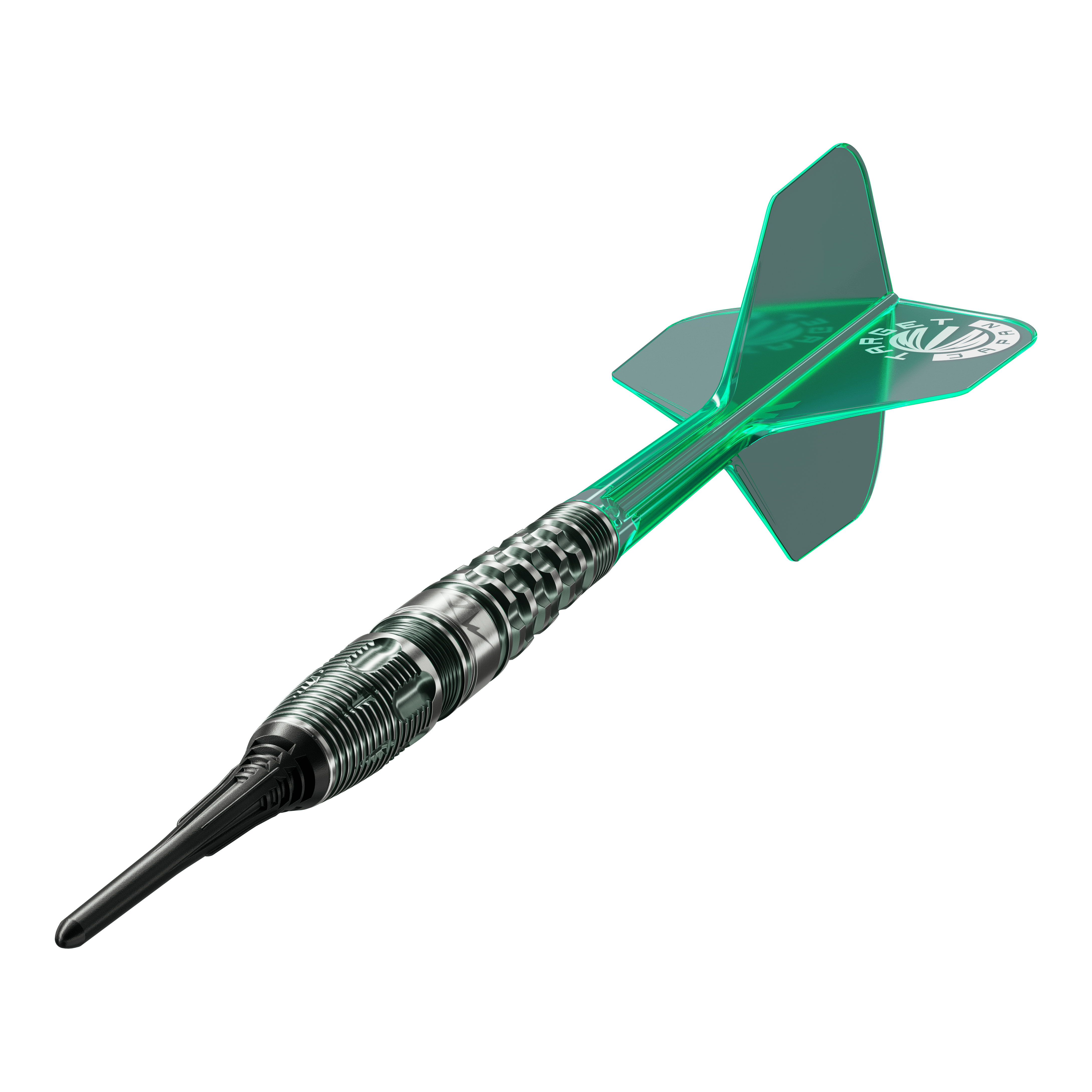 Abgebildet ist das Produkt Target Japan Prime Series PW GEN 3 Softdarts - 19g. Die Softdarts haben ein elegantes, modernes Design.