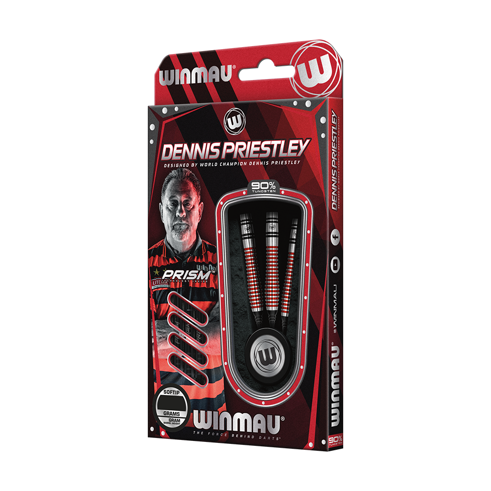 Winmau Dennis Priestley Special Edition Soft Darts - 22g