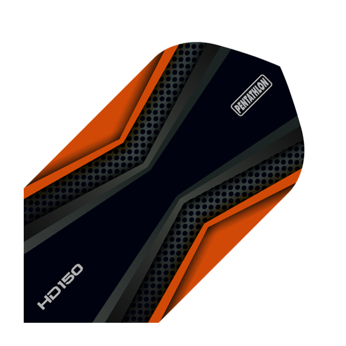 HD 150 Pentathlon Flights Black/Orange Slim