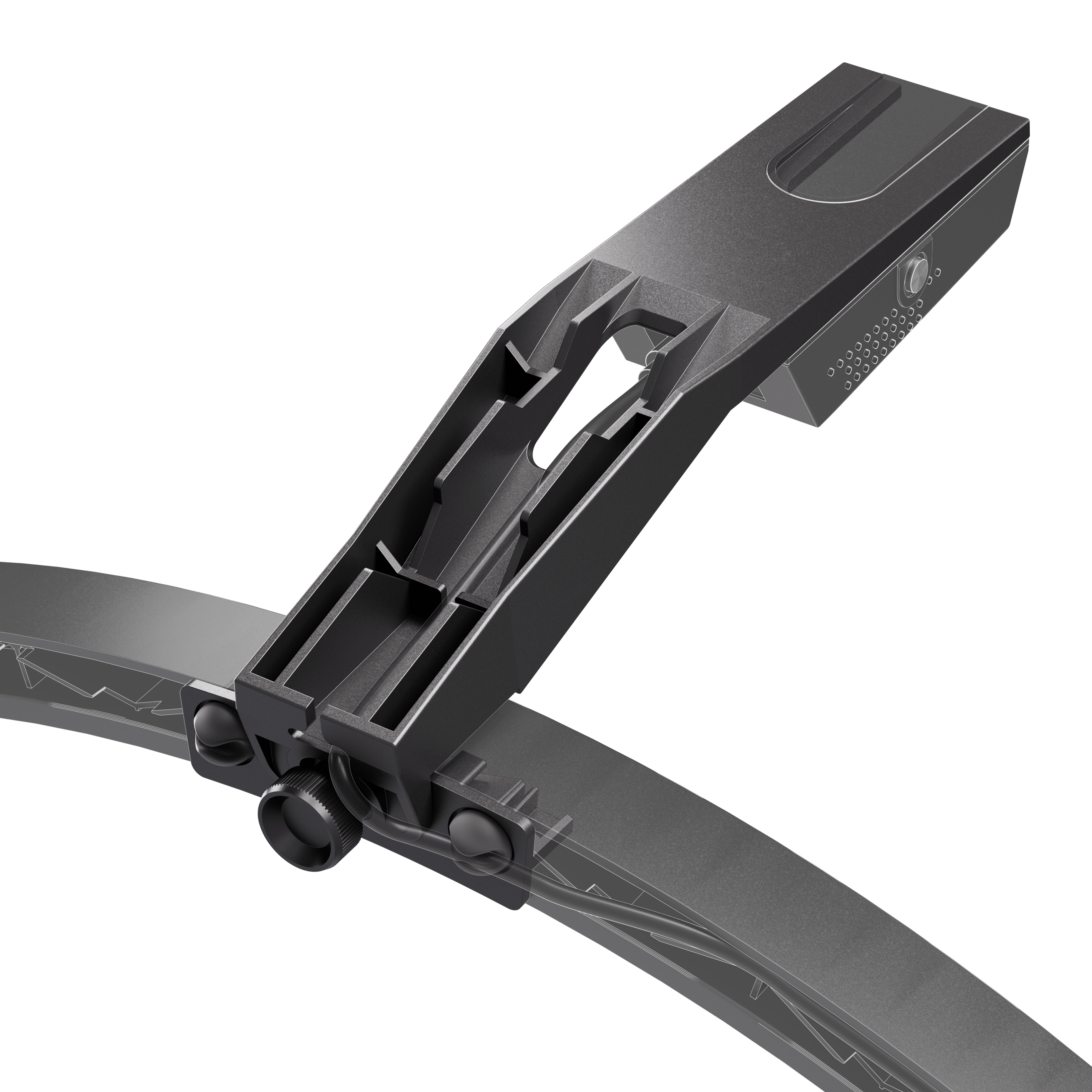 Target OMNI VIRT camera arm Das Bild zeigt den Target OMNI VIRT Kamera Arm. Der Kamera Arm ist aus Metall gefertigt und eignet sich zur Befestigung einer Kamera.