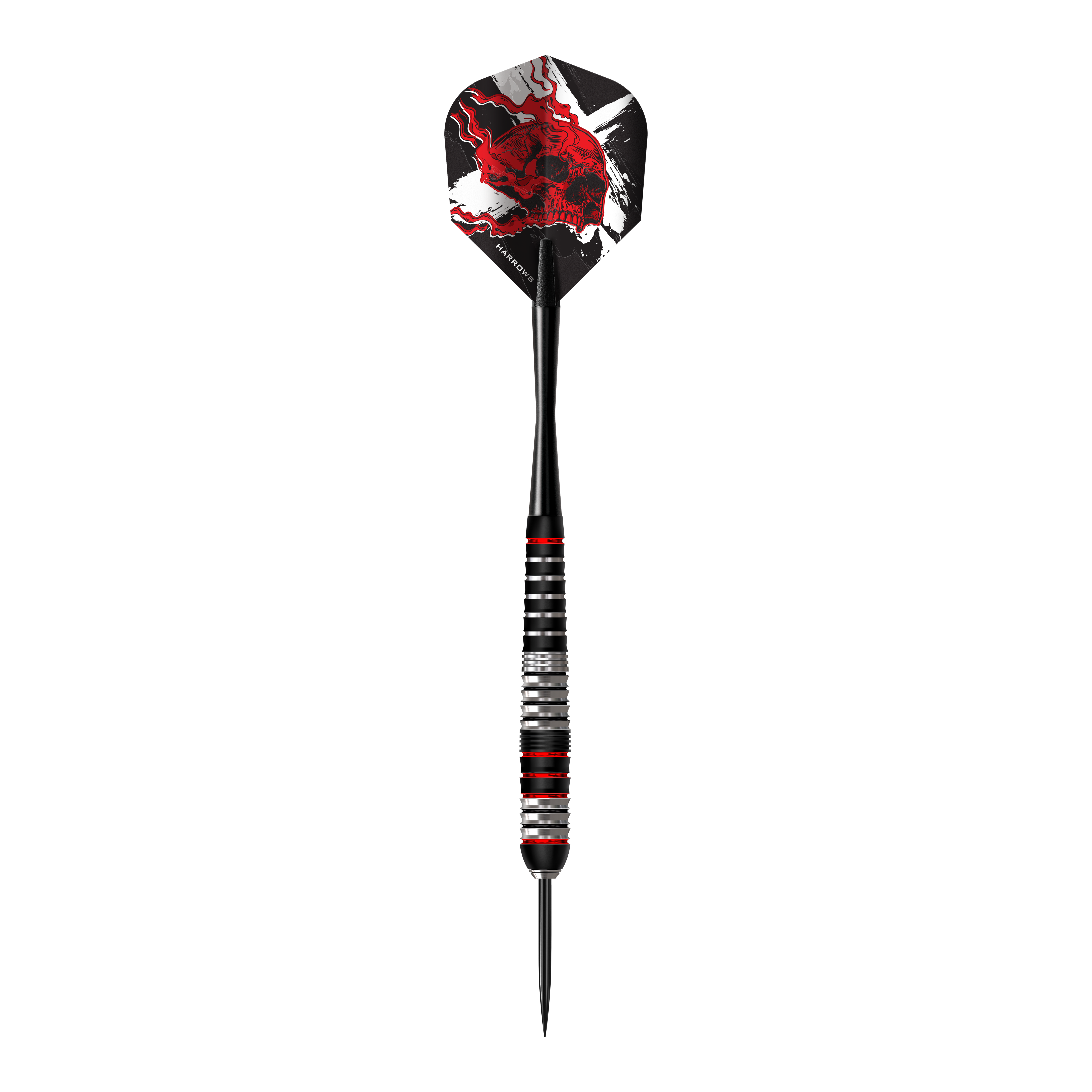 Die Abbildung zeigt die Harrows Heavy Metal Ryan Searle Brass Steeldarts. Es sind messingfarbene Steeldarts mit besonderem Design.
