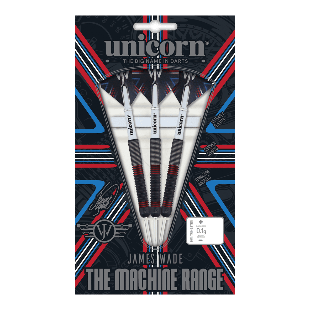 Unicorn The Machine James Wade 80% steel darts