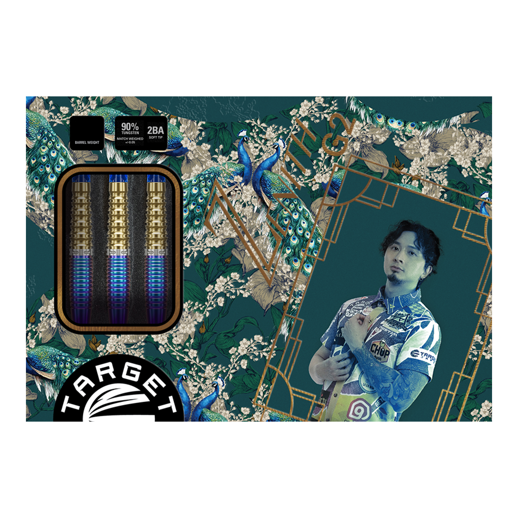 Target Japan Prime Series Zenith GEN2 Softdarts - 20g. Dieses Bild zeigt einen einzelnen Softdart mit detaillierten Griffmulden.