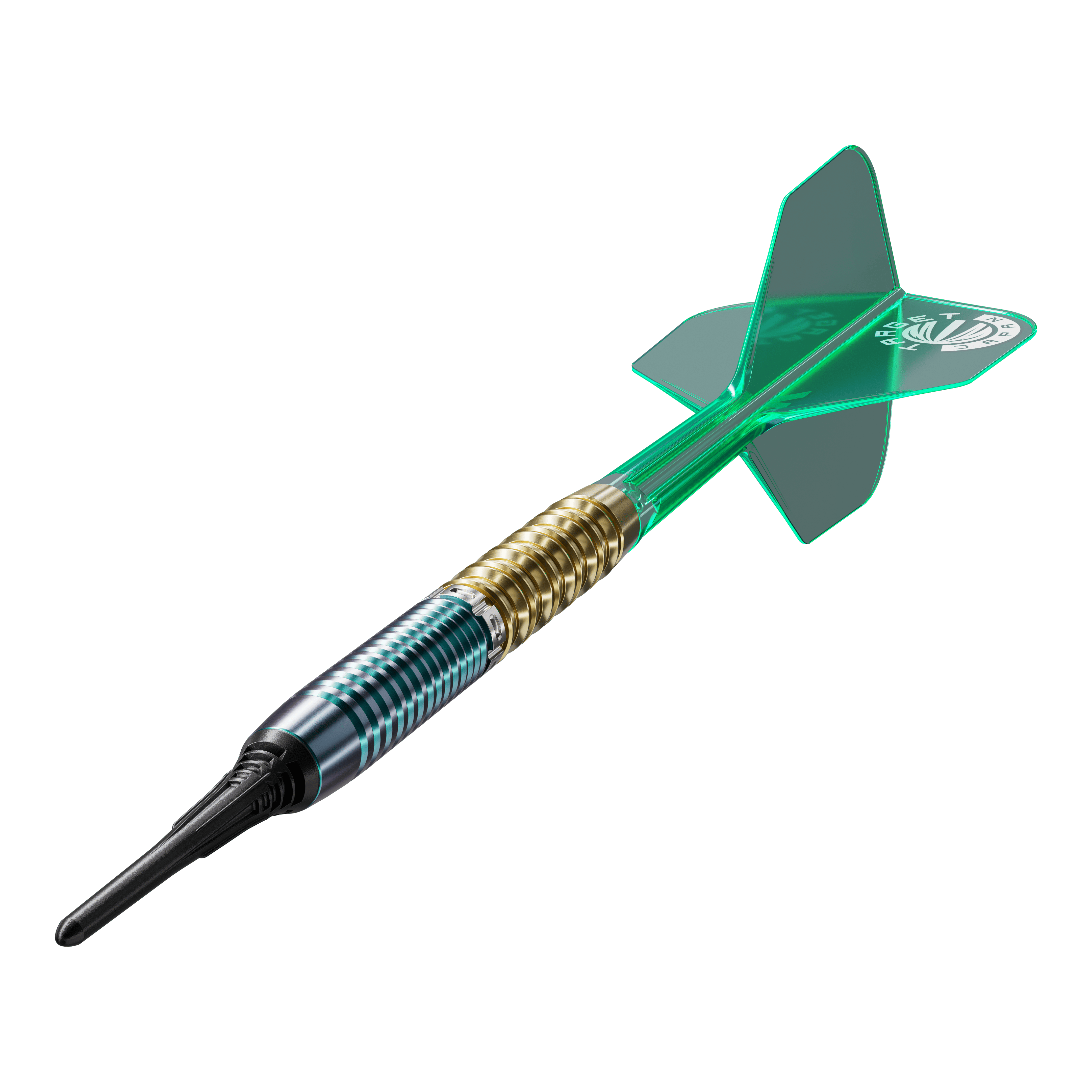 Das Bild zeigt die Target Japan Prime Series Zenith GEN 2.5 Softdarts mit einem Gewicht von 20g. Die Darts sind für das Softdartspiel geeignet und haben ein modernes Design.