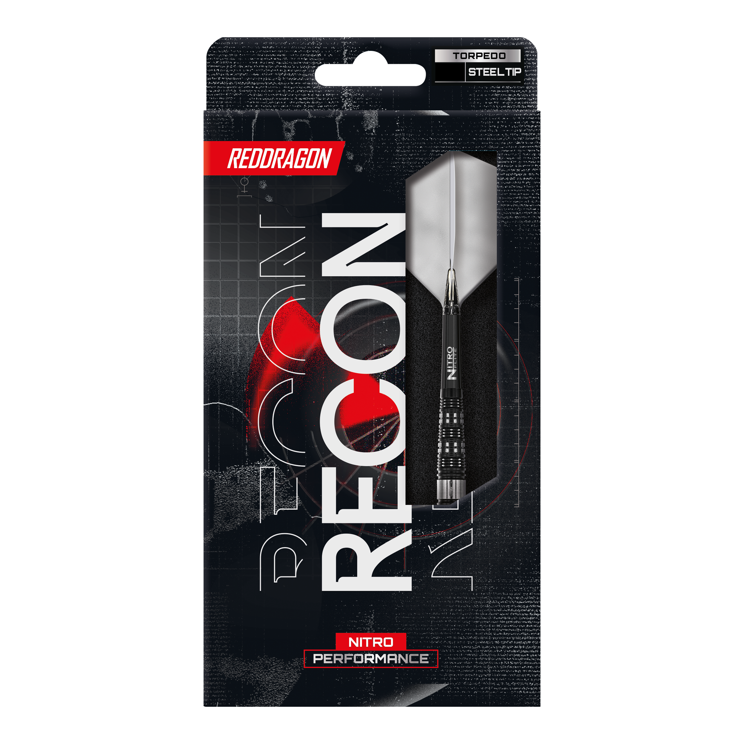 Red Dragon Recon Torpedo Steel Darts Auf dem Foto sind die Red Dragon Recon Torpedo Steeldarts abgebildet. Diese Darts zeichnen sich durch ihre spezielle Torpedoform aus.