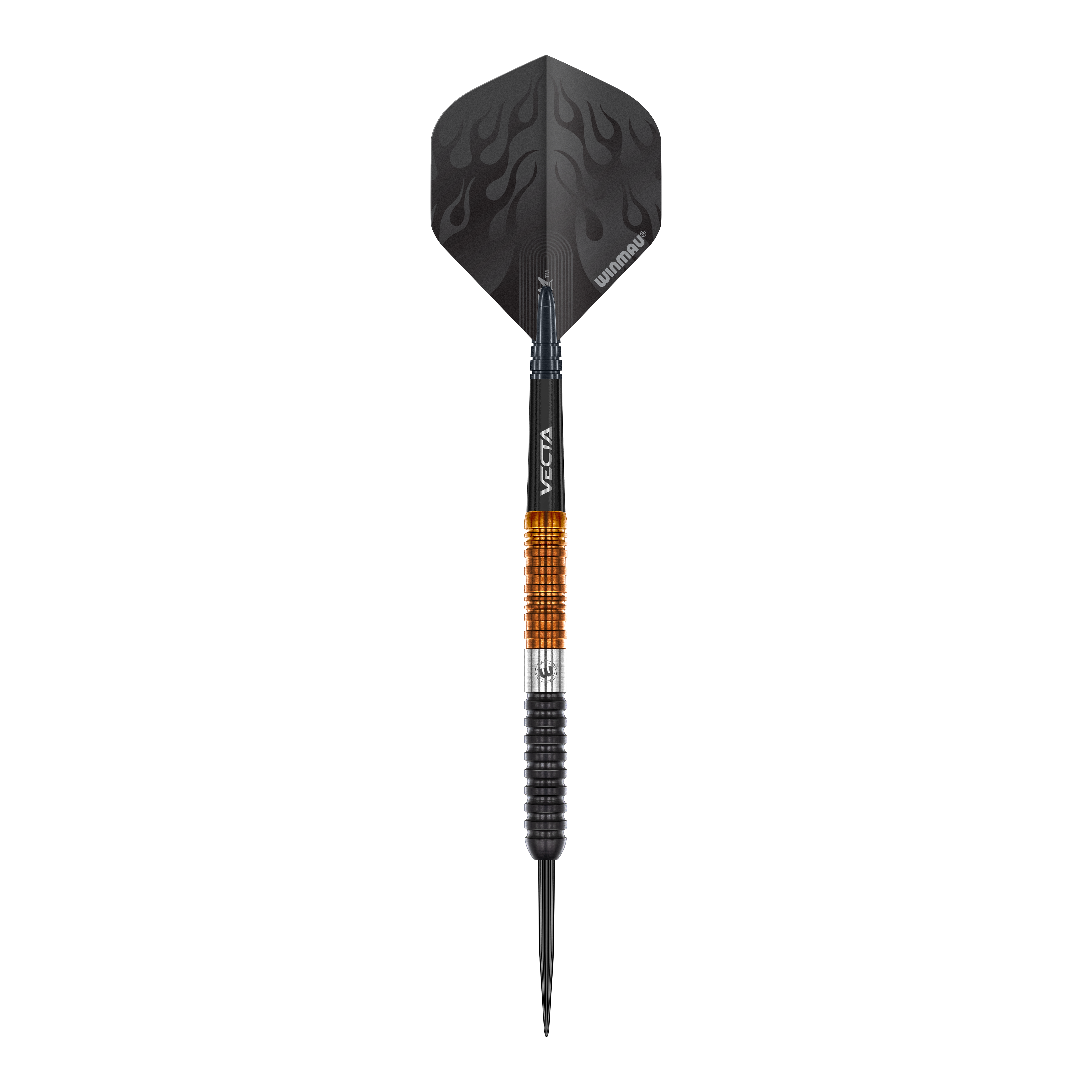 Abgebildet sind die Winmau Team 360 Ben Townley Steeldarts - 23g. Sie zeichnen sich durch ihr präzises Design aus.