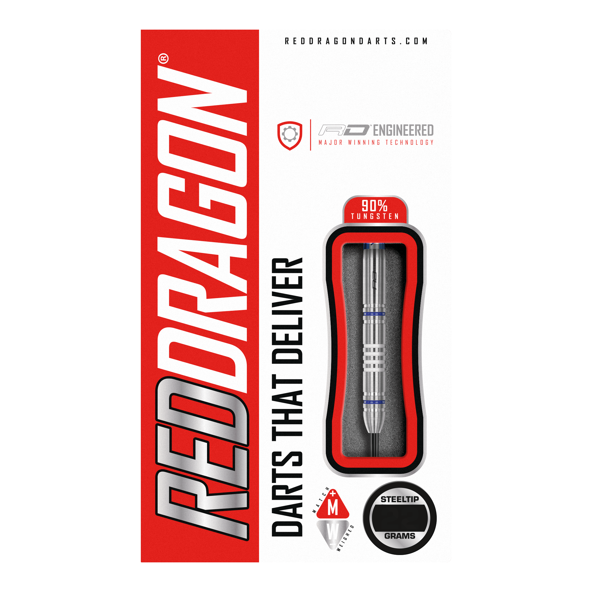 Red Dragon Ryan Meikle Steel Darts - 22g