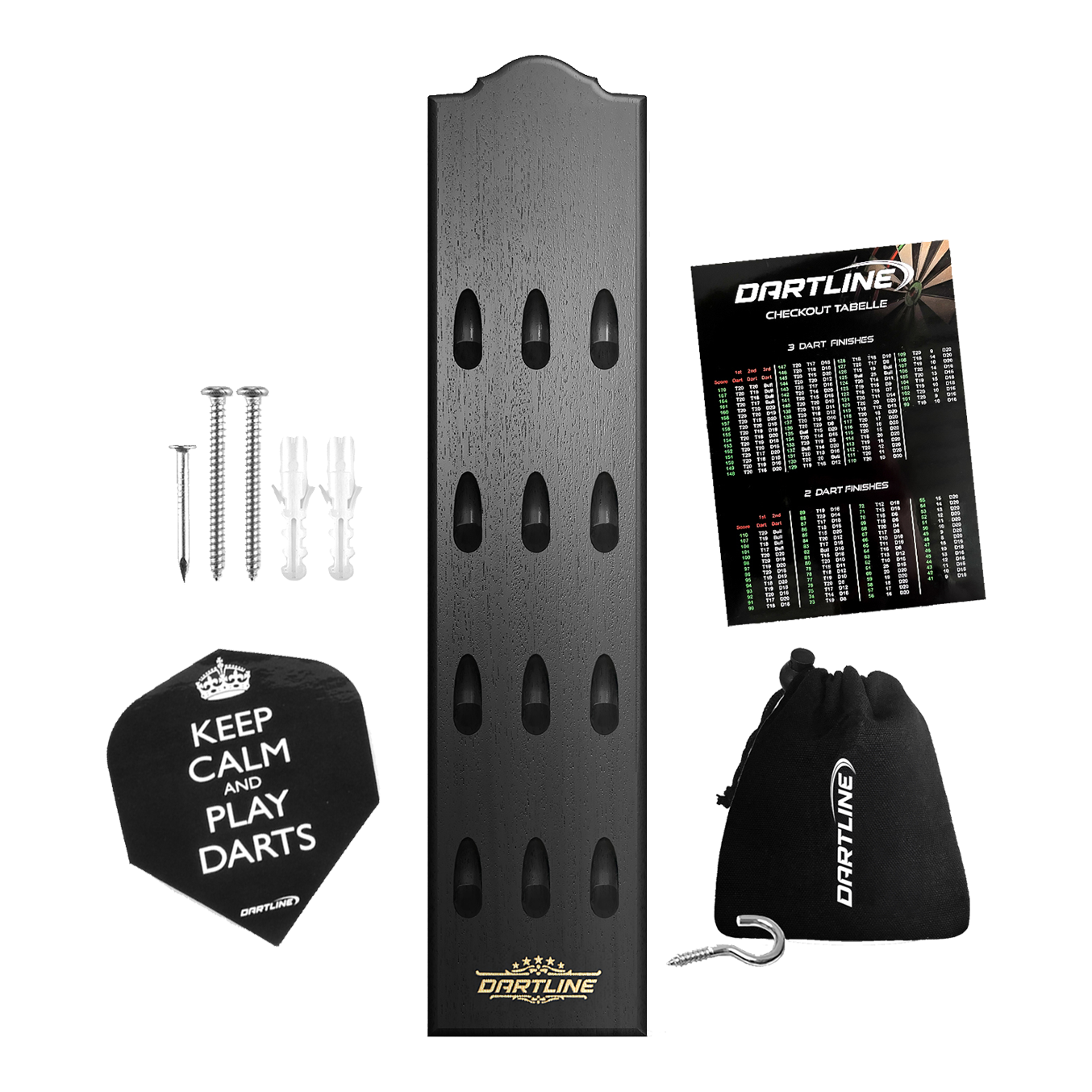 Dartline Dart Holder 4x1 - Black