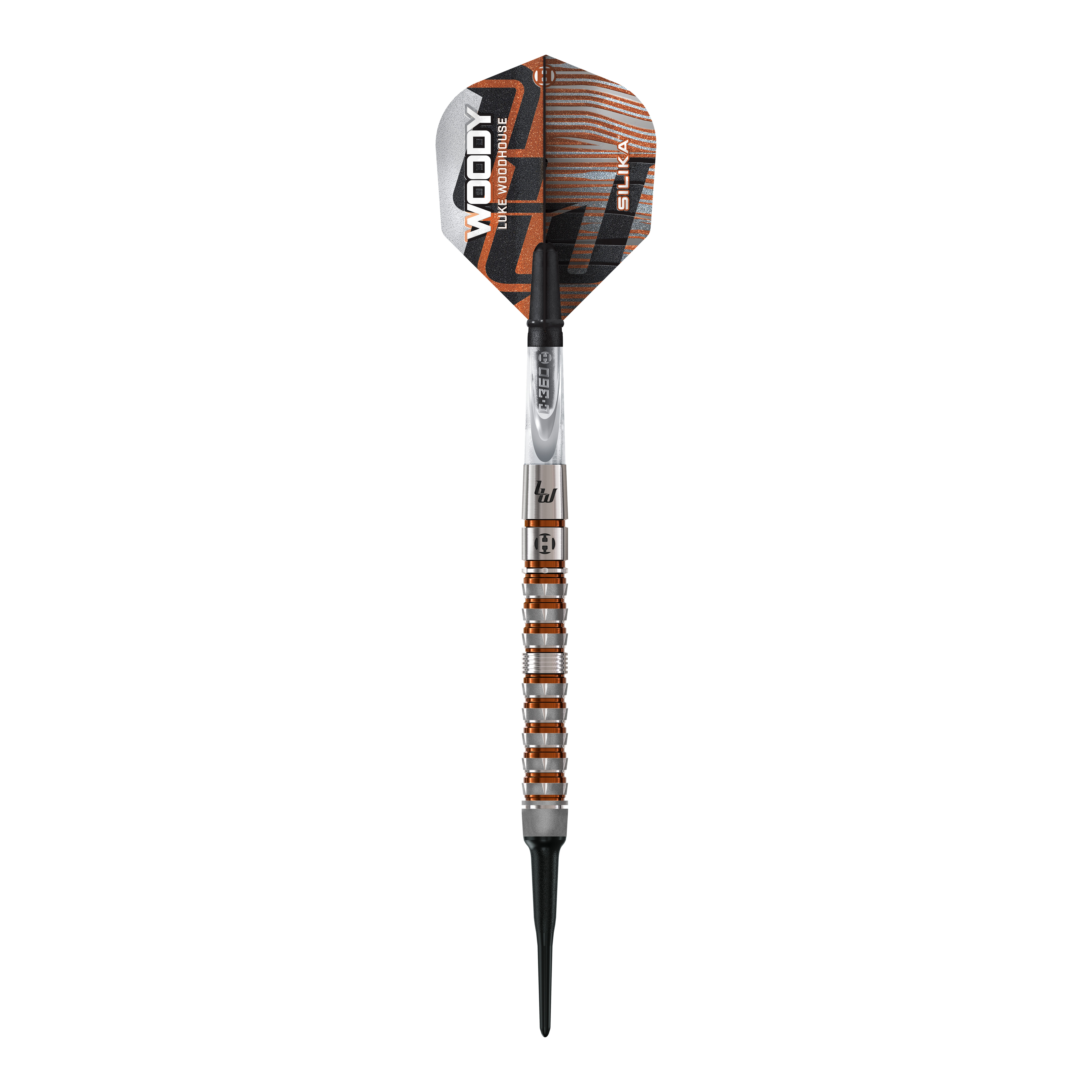 Harrow's Luke Woodhouse Series 3 Soft Darts - 18g Das Bild zeigt die Harrows Luke Woodhouse Series 3 Softdarts - 18g. Hier werden die 18g Softdarts aus der Serie präsentiert.