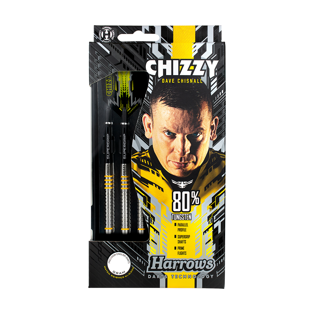 Harrows Dave Chisnall Chizzy 80% steel darts