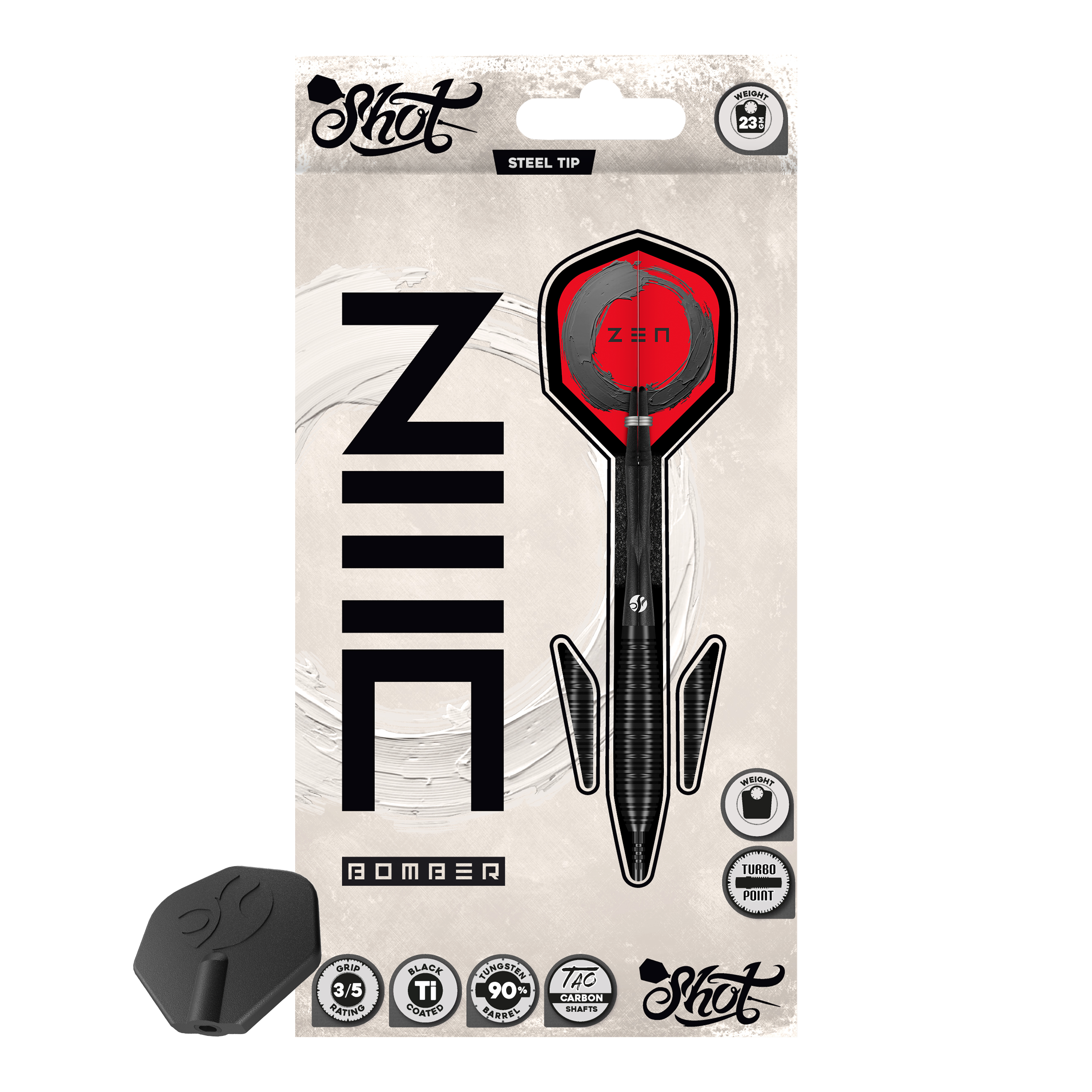 Shot ZEN Bomber Turbo Point steel darts Shot ZEN Bomber Turbo Point steel darts