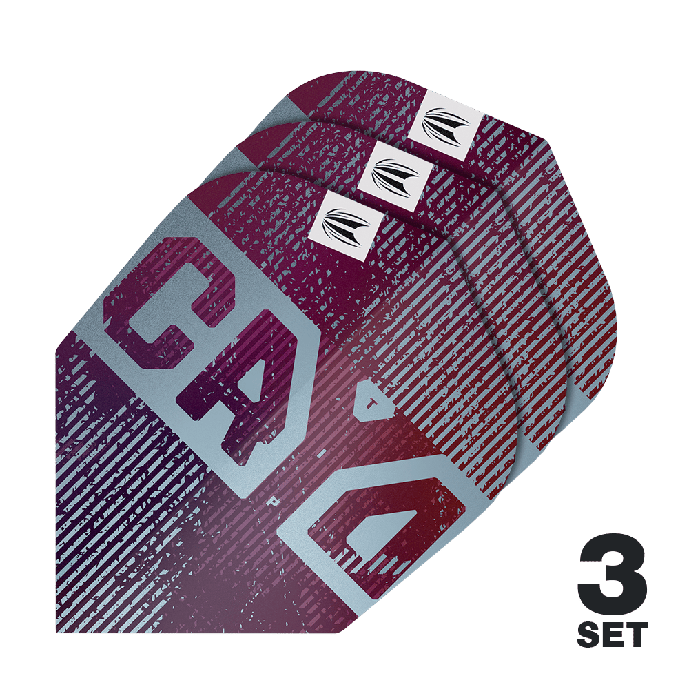Zu sehen sind die Target Pro Ultra Cryo No6 Flights - 3 Sets. Sie bieten Ersatzflights für Dartspieler.