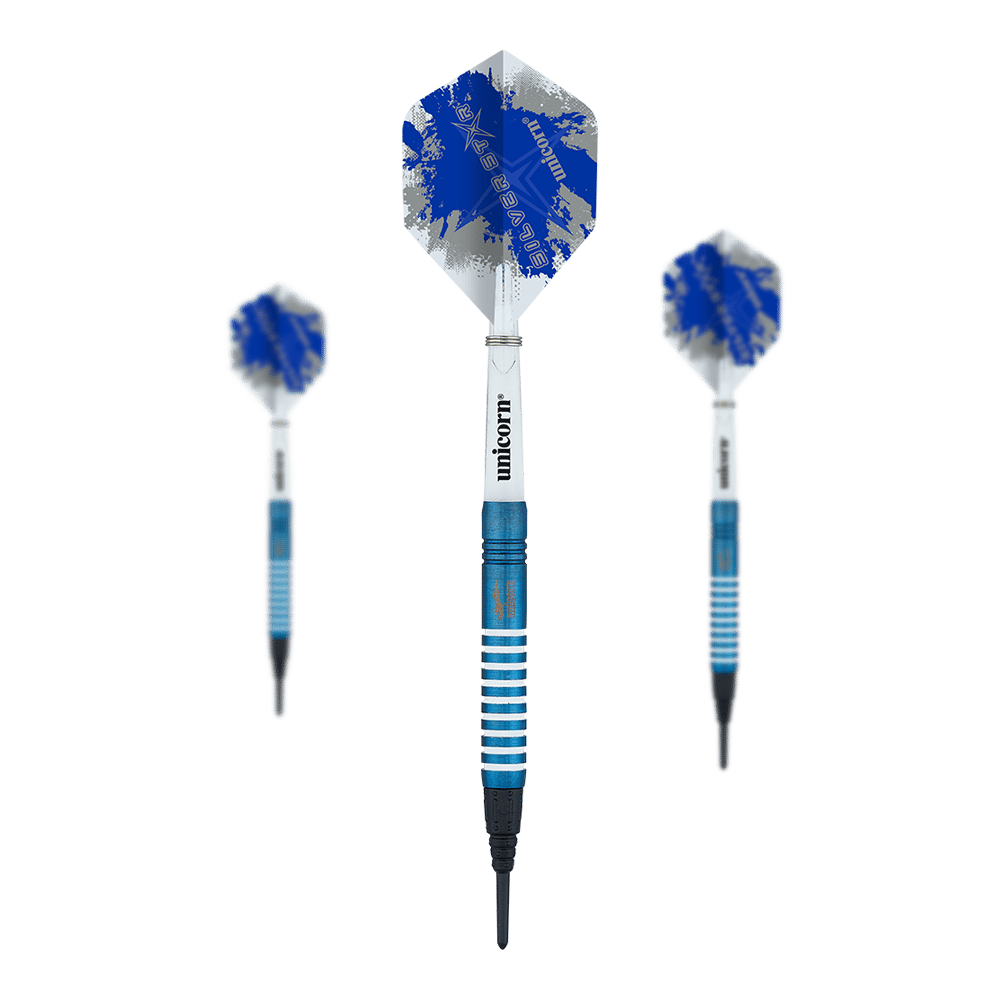 Unicorn Silver Star Blue Gary Anderson Softdarts - 19g