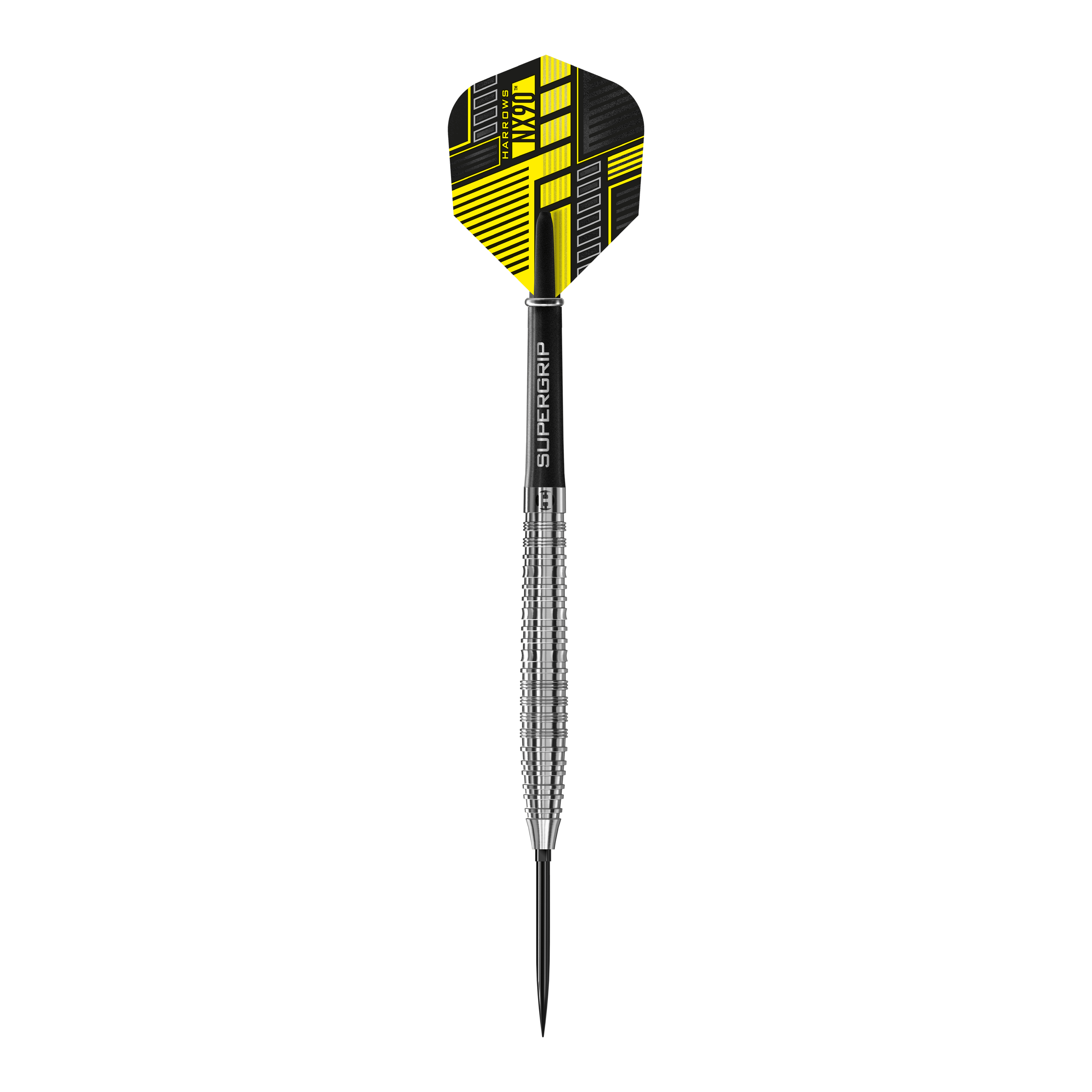 Hier sehen Sie die Harrows NX90 Tapered Quick Point Steeldarts. Das Produkt ist ideal für professionelle Dartspieler geeignet.