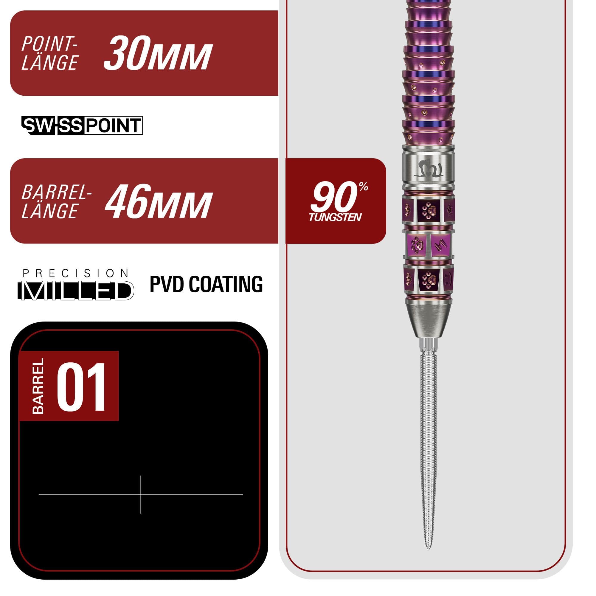 Target Japan Prime Series Mayo GEN8 Swiss Point Steel Darts