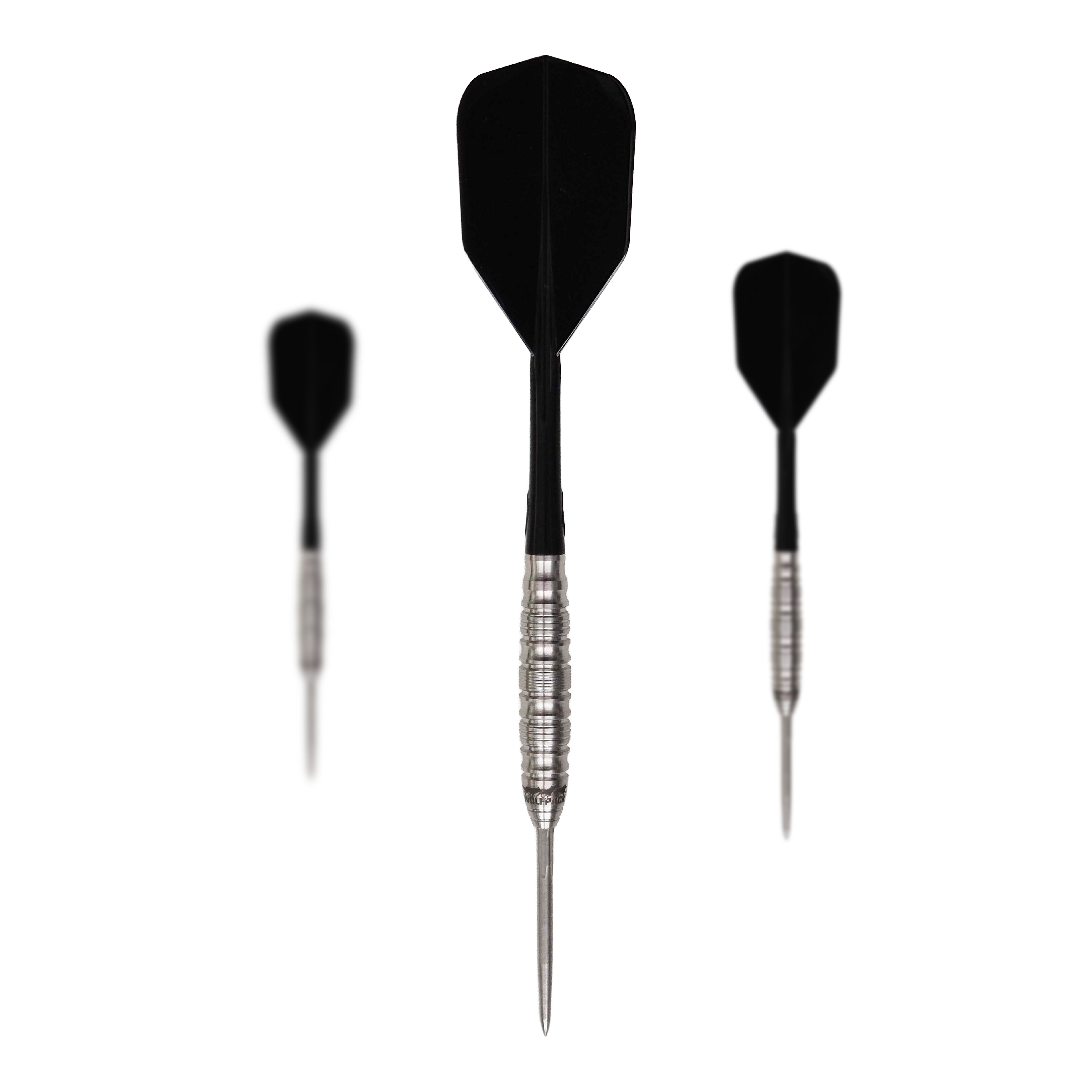Zu sehen ist ein Set der Caliburn Wolfpack W5 Steeldarts - 22g. Das Set umfasst mehrere Steeldarts mit 22 Gramm Gewicht.