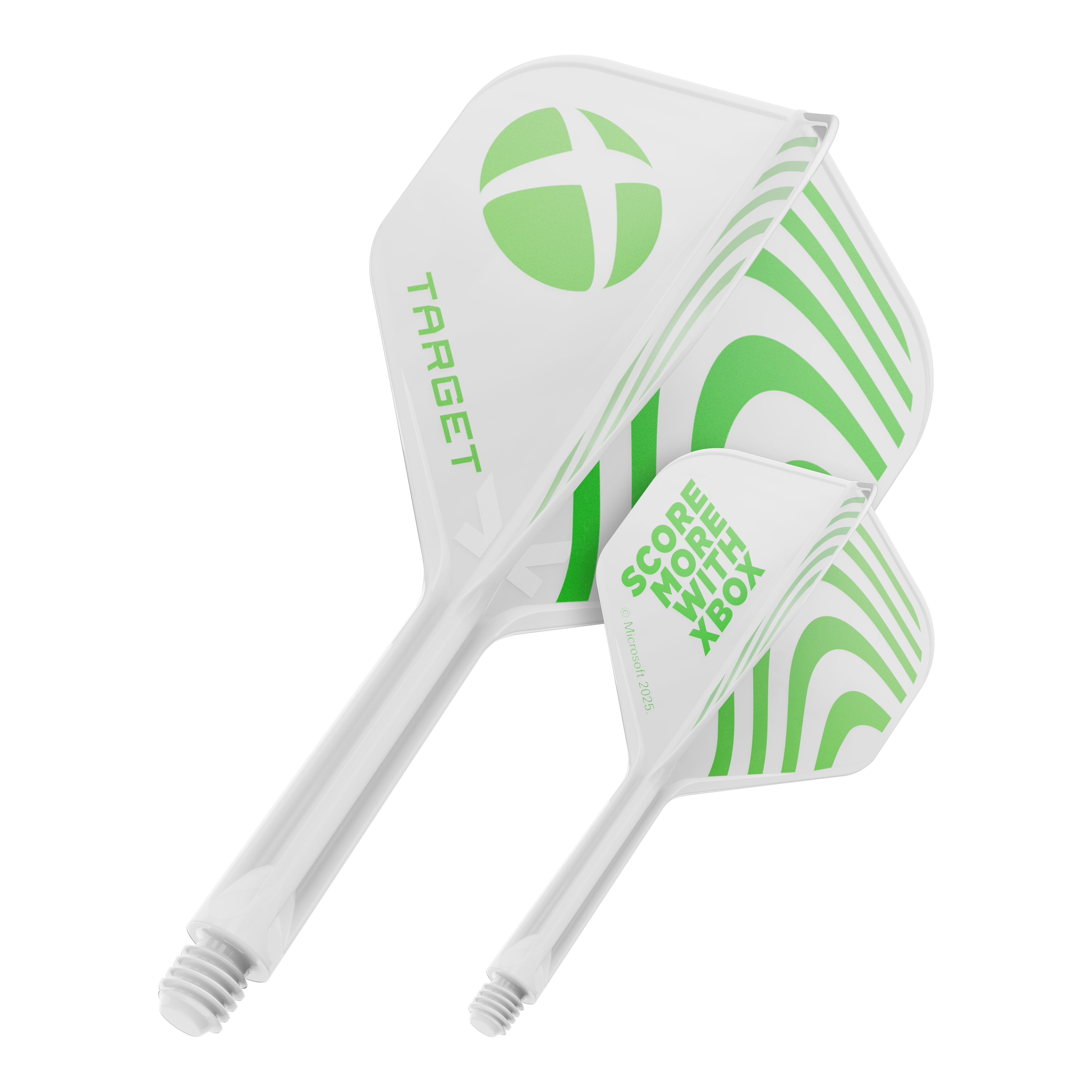 Ein Produktbild mit dem Dateinamen 410611_Target_Xbox_KFlex_No2_Standard_Flights_26mm_1. Das Bild zeigt vermutlich ein Dartzubehör.