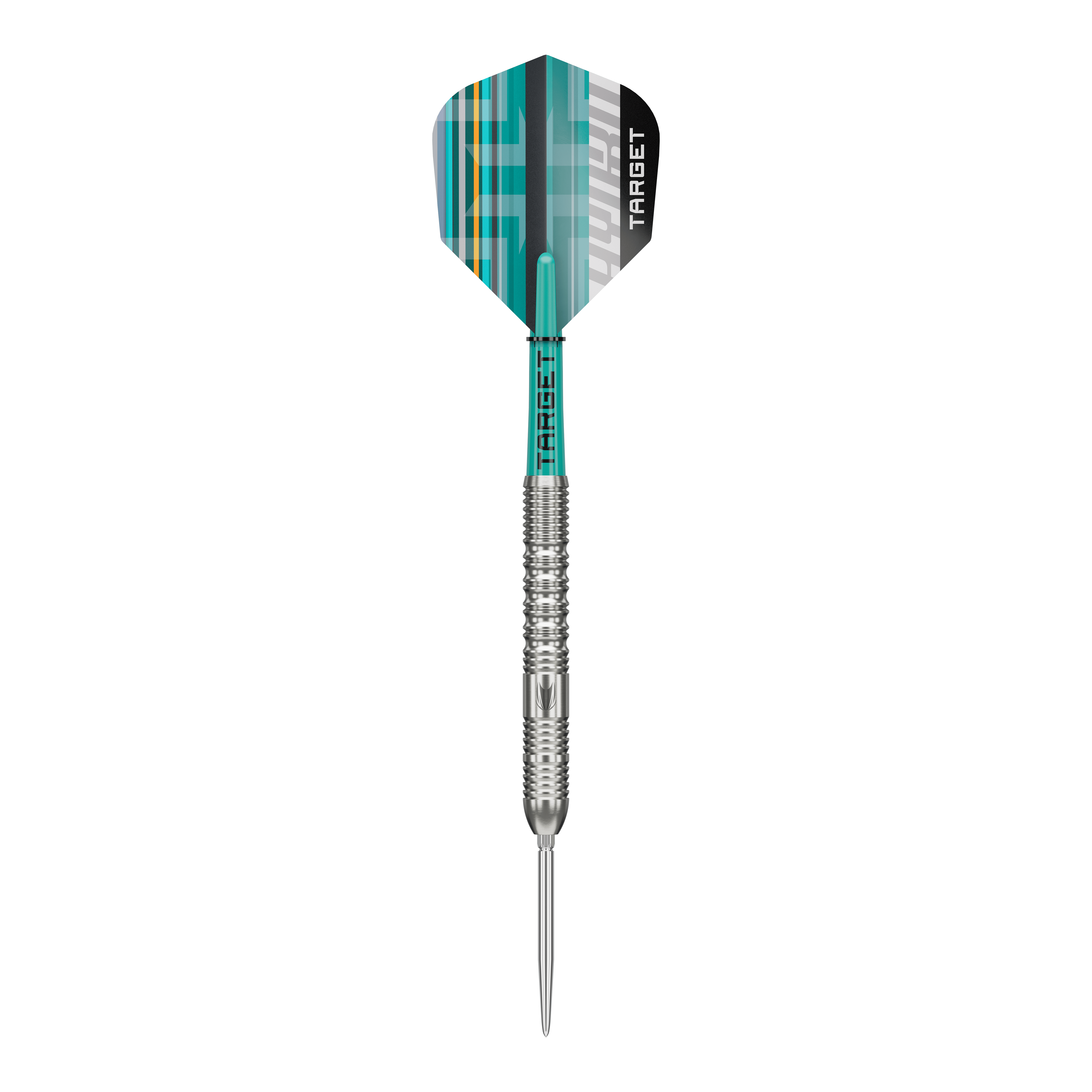 Target Hydro 01 Swiss Point steel darts Zu sehen ist das Produkt Target Hydro 01 Swiss Point Steeldarts. Diese Steeldarts sind für Präzisionswürfe bekannt.