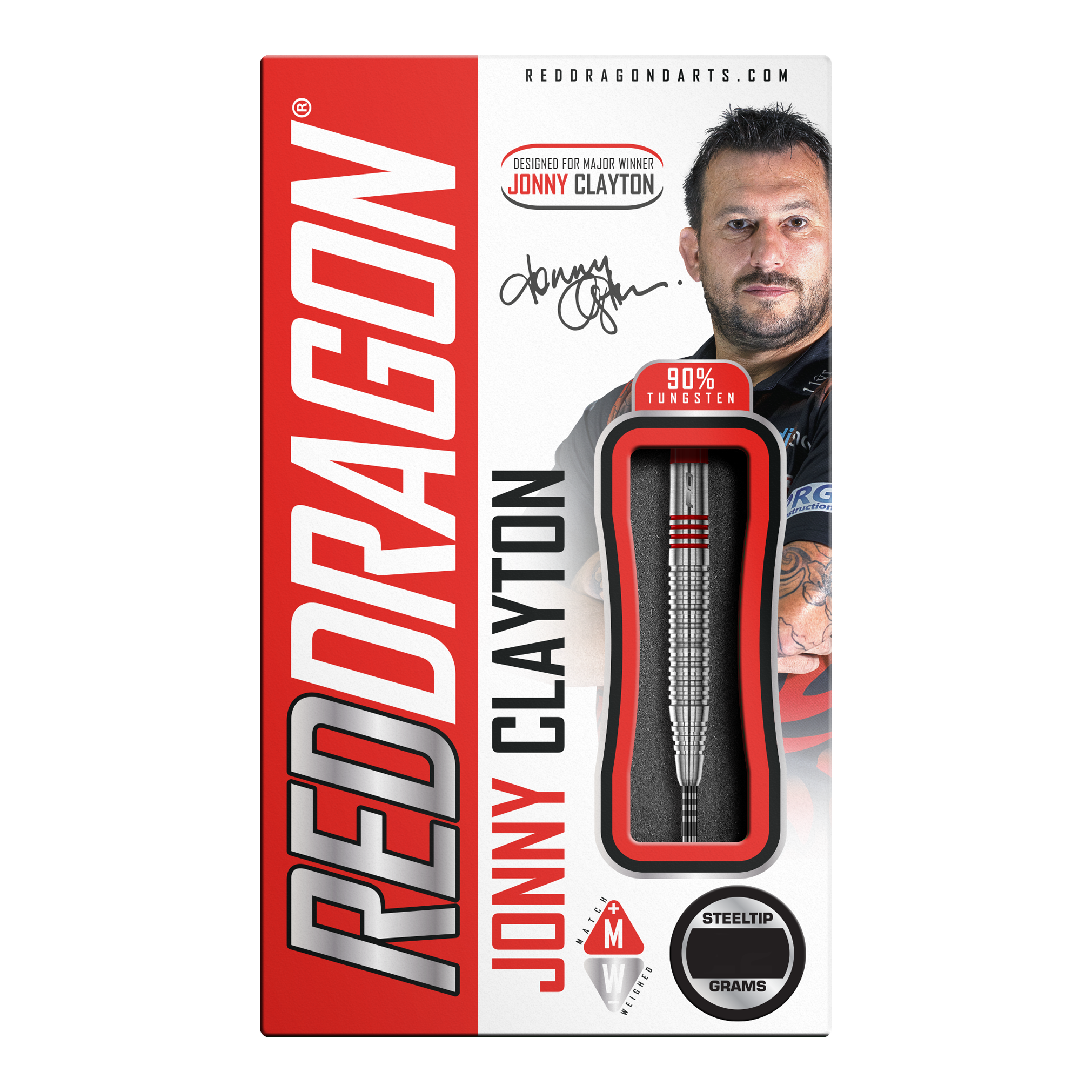 Red Dragon Jonny Clayton Original 2 steel darts