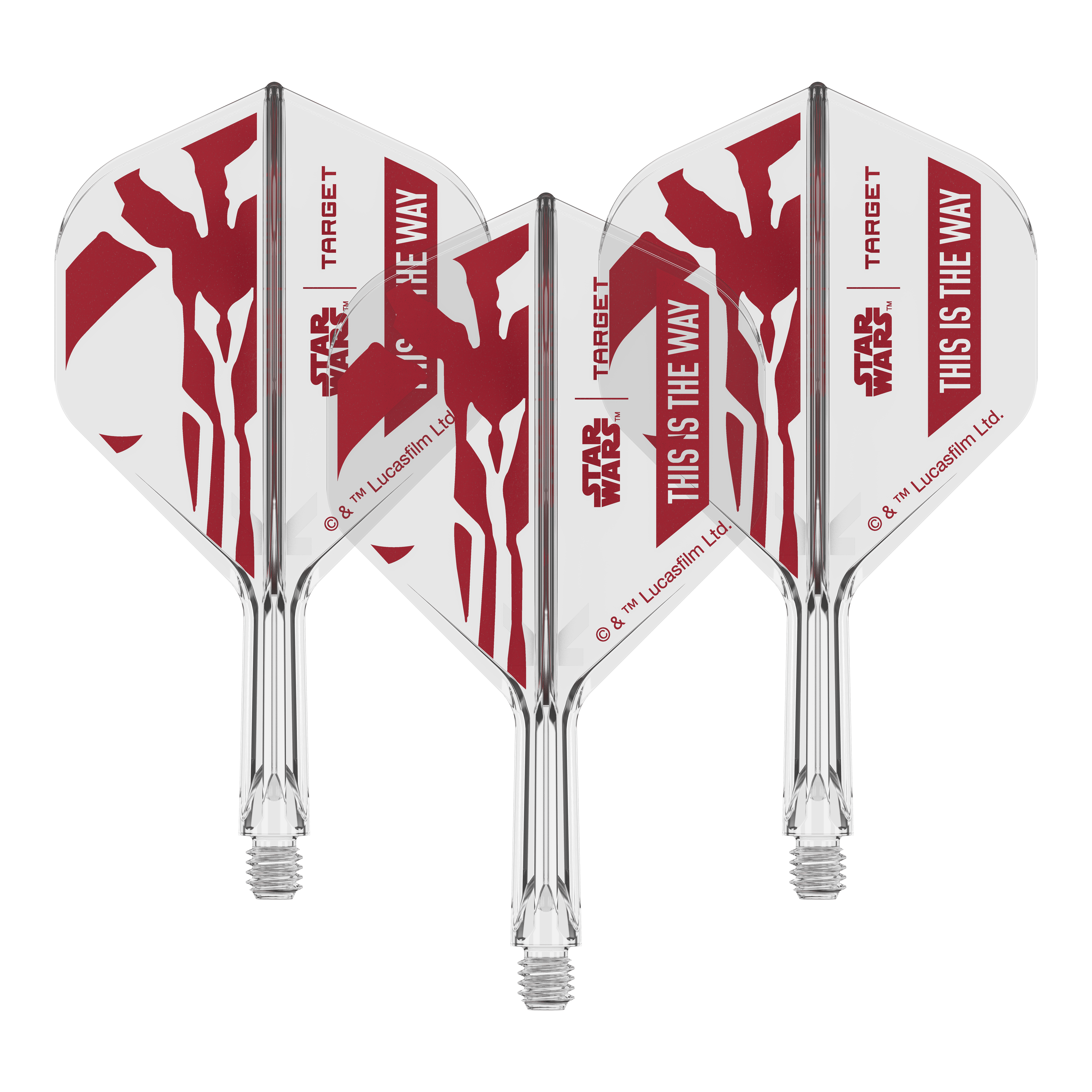 Target Star Wars K-Flex Set Mandalorian No2 Standard Flights Dieses Dart-Flight zeigt das Star Wars Motiv 'This Is The Way'. Es ist das Modell 'K-Flex This Is The Way No2 Standard Flights' mit 19mm.