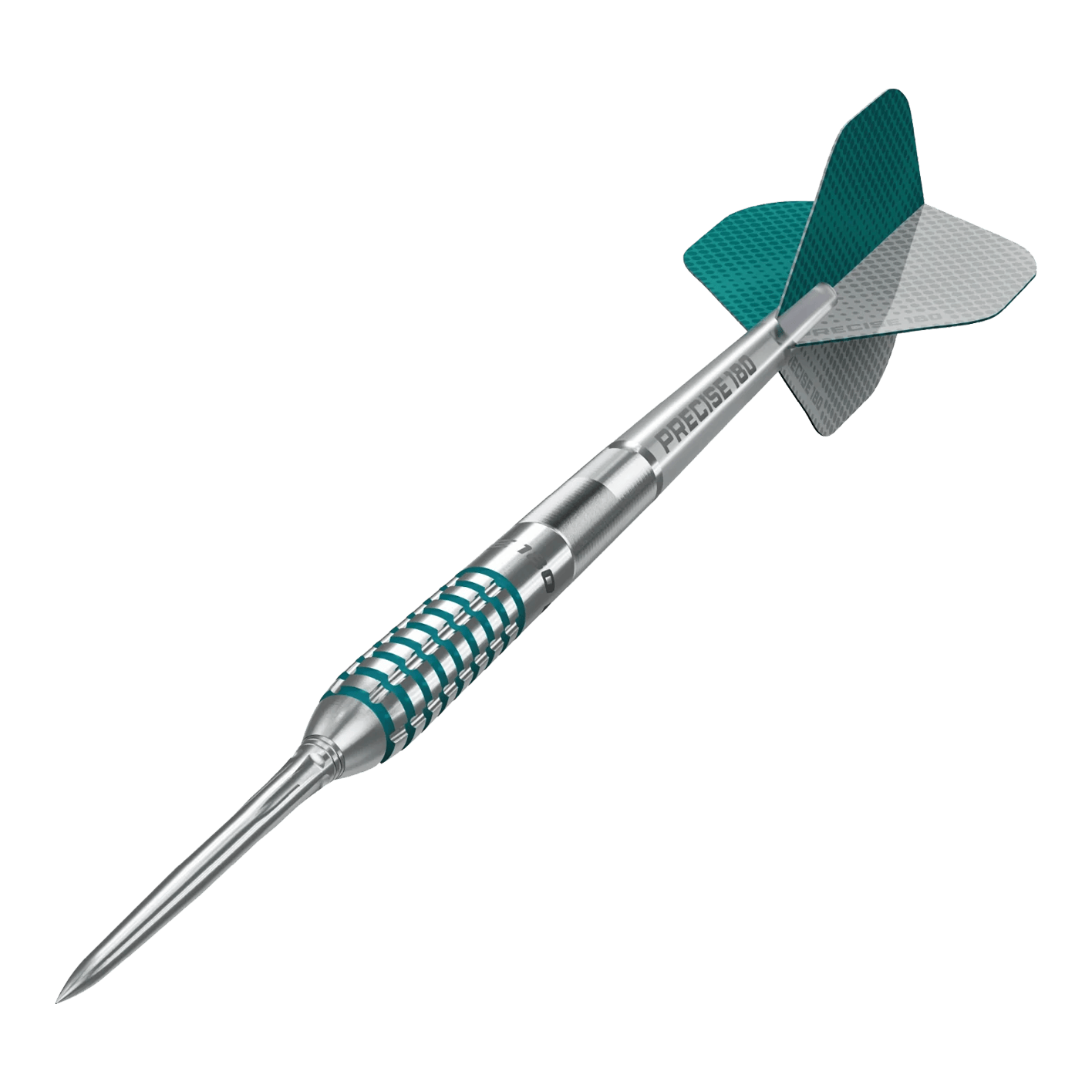 Das Foto zeigt die Precise 180 MRV1 Steeldarts - 23g. Diese Darts sind aus hochwertigen Materialien gefertigt.