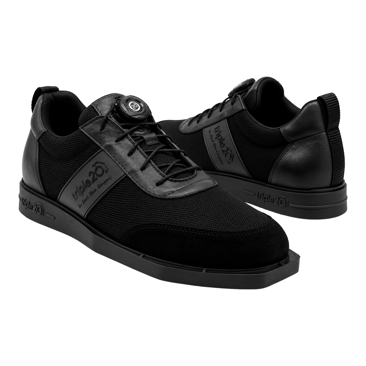 Triple20 Dart Shoes Textile with Twist Closure - Black