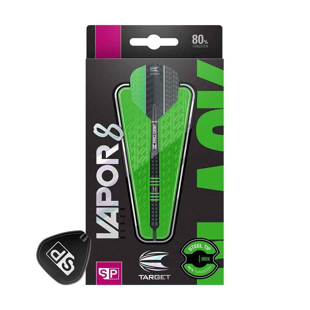 Target Vapor8 Black Green Swiss Point steel darts