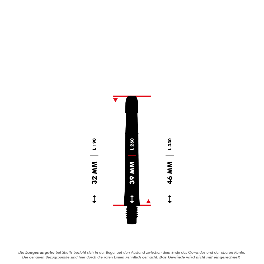 L-L-Style-Shaft Locked Straight Natural9 TwoTone Shafts - Blau