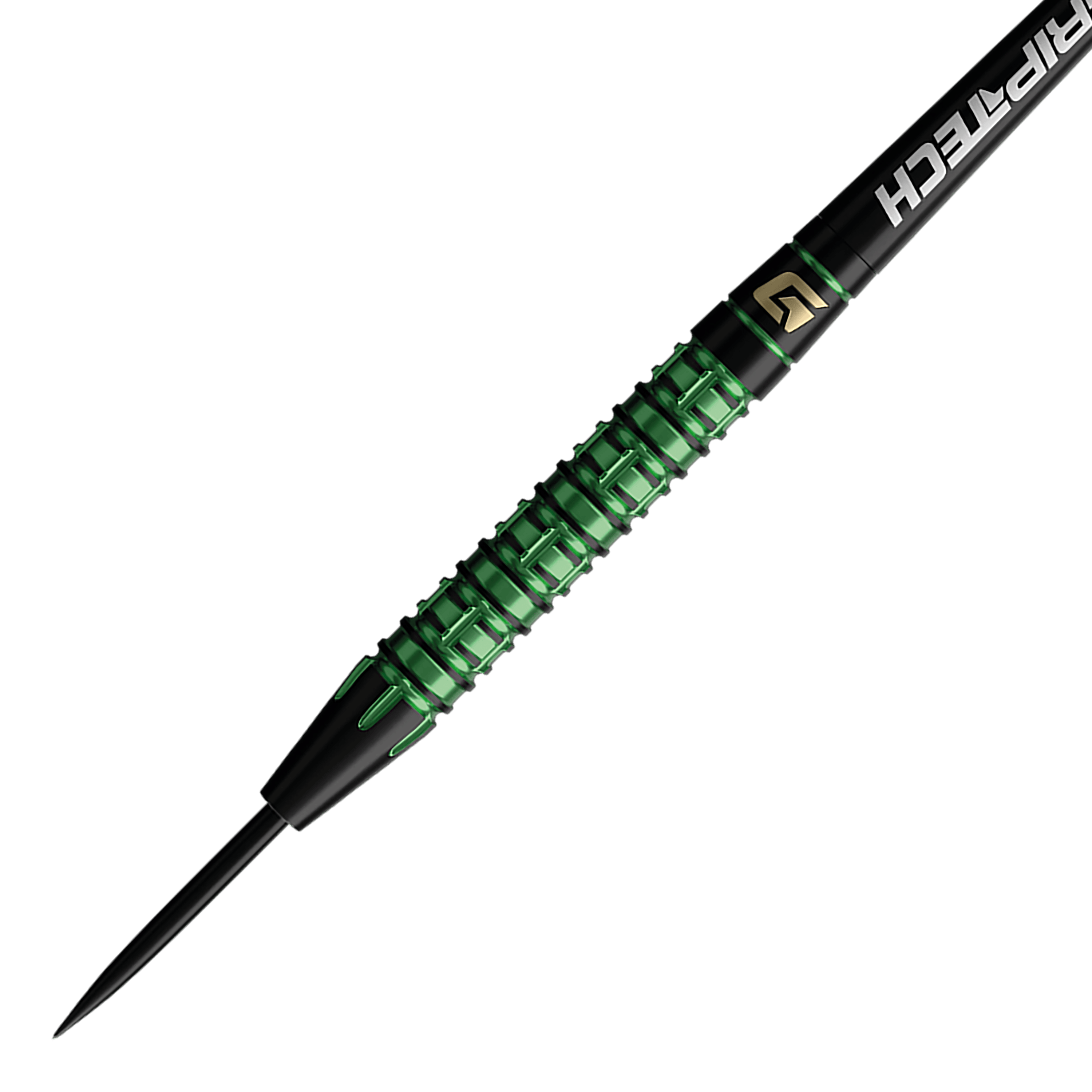 GOAT Athlete Green Tungsten Steel Darts Das Foto zeigt einen einzelnen GOAT Athlete Tungsten Steeldart. Das Produkt bietet ein präzises Design.