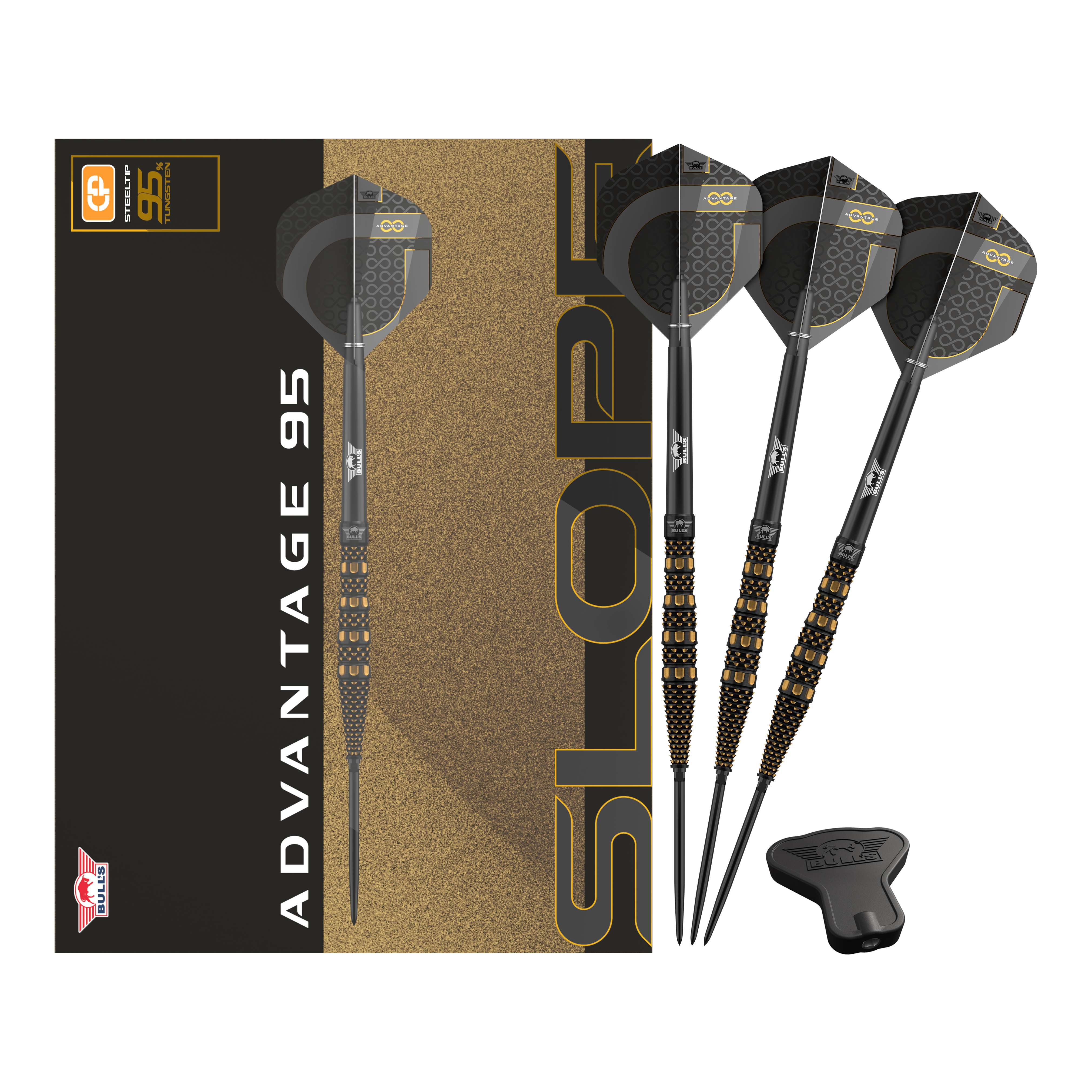 Bulls NL Advantage 95 Slope Convertible Point Steel Darts