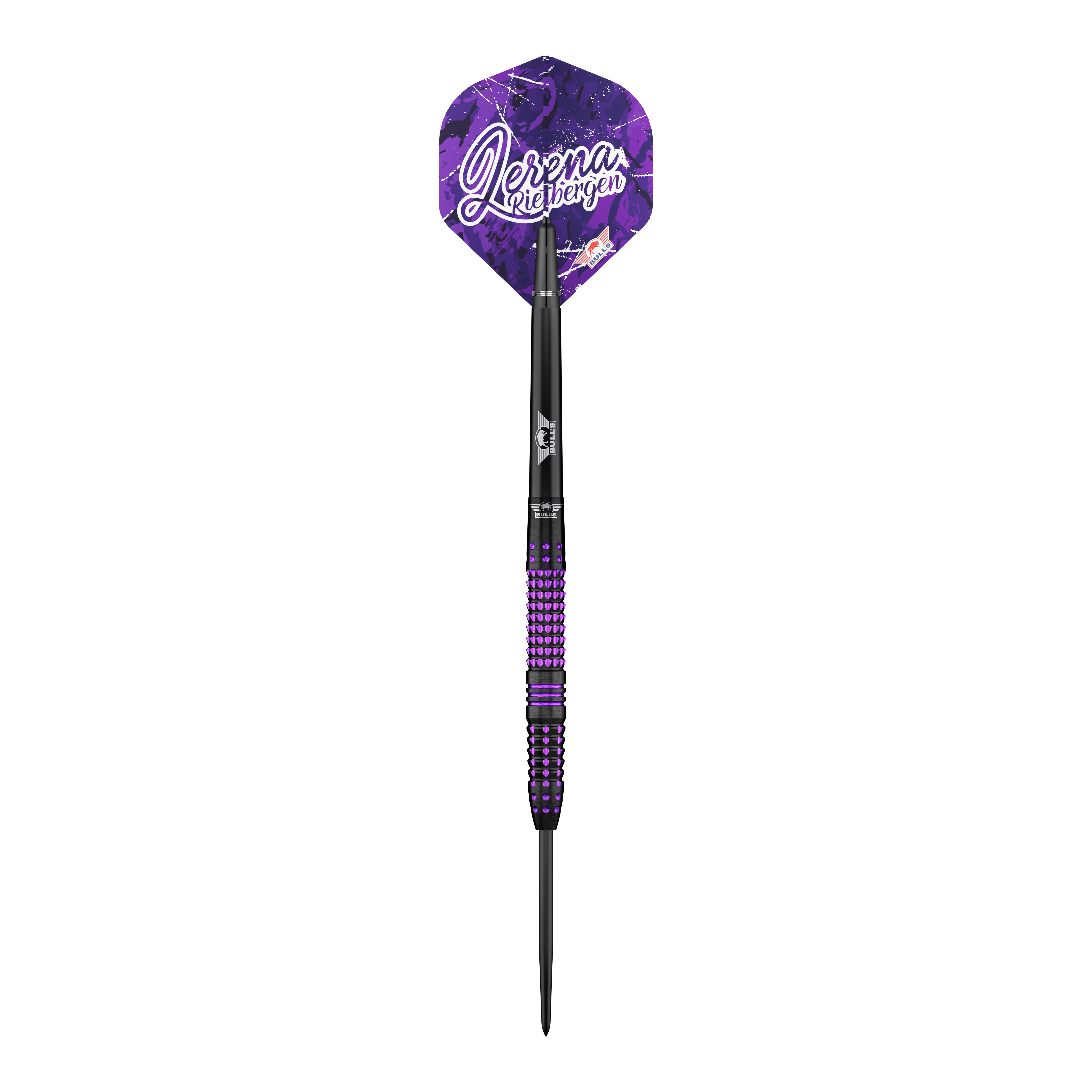 Bulls NL Lerena Rietbergen steel darts - 24g Das Produkt Bulls NL Lerena Rietbergen Steeldarts - 24g ist abgebildet. Die Steeldarts sind auf dem Bild deutlich erkennbar.