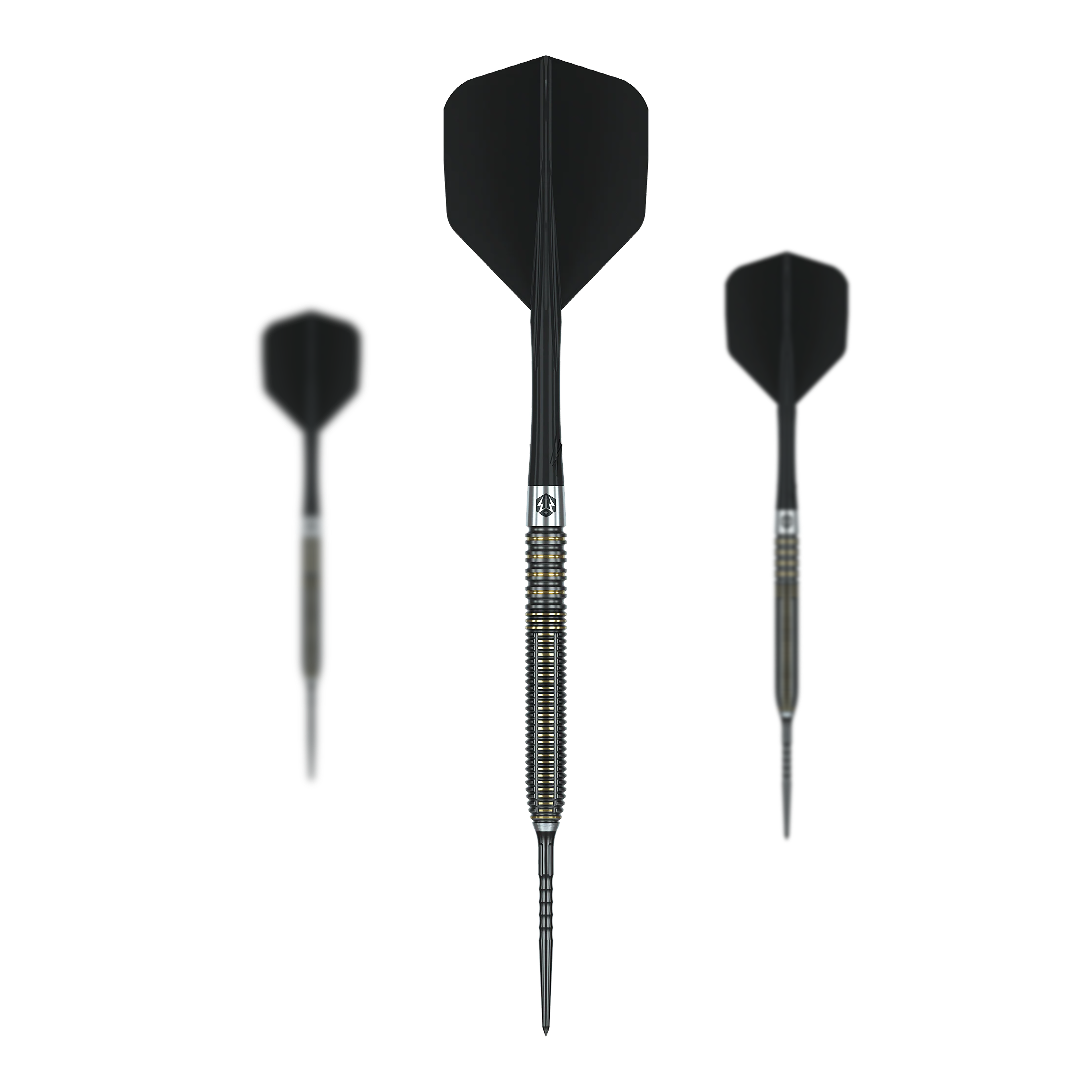 Caliburn V-Series V2 steel darts Abgebildet ist ein Set Caliburn V-Series V2 Steeldarts. Die Pfeile sind für präzises Dartspielen konzipiert.
