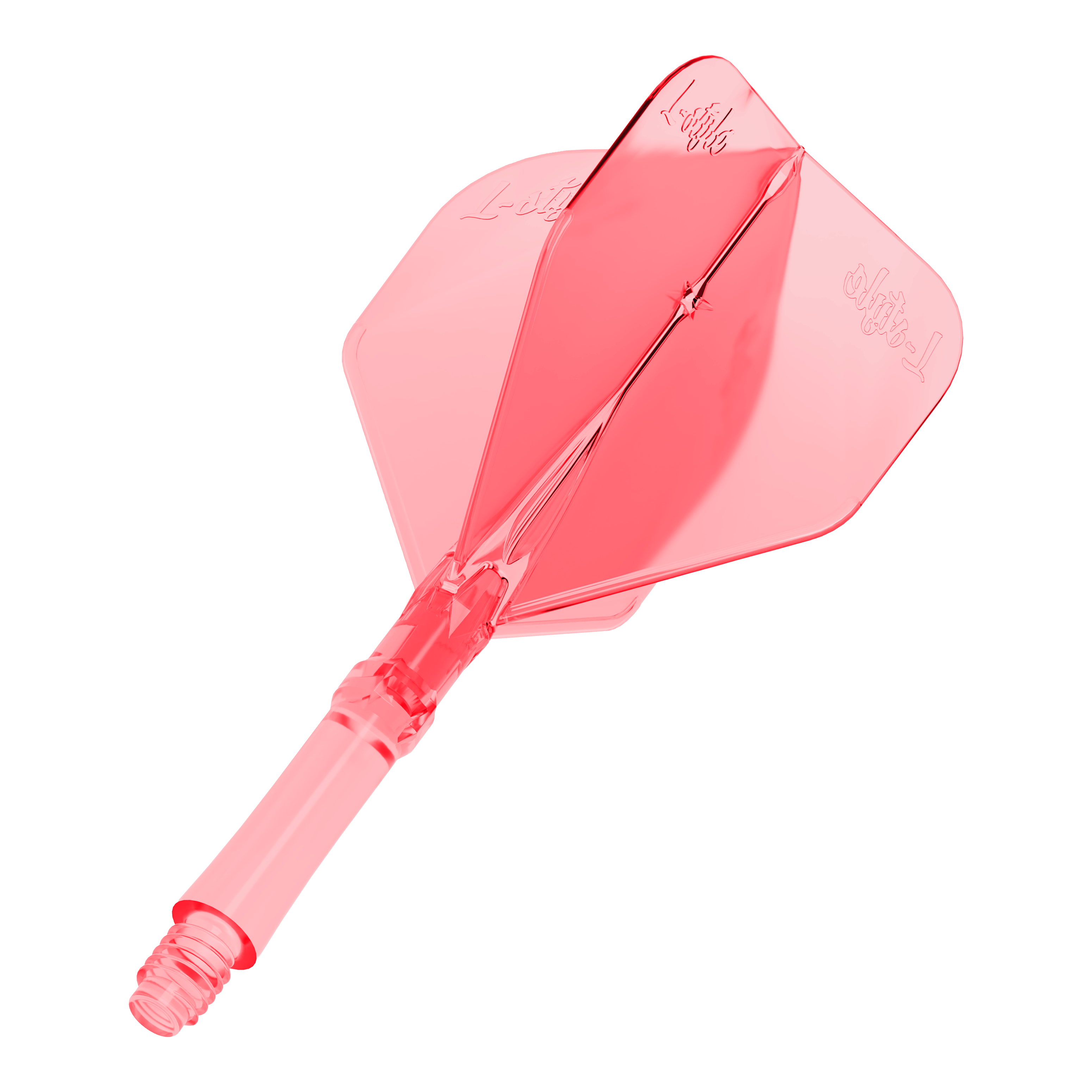 L-Style L-Sytem Flights - Clear Red Zu sehen ist das Produkt L-Style L-Sytem Flights - Clear Red. Die roten, durchsichtigen Flights sind Zubehör für Dartpfeile.