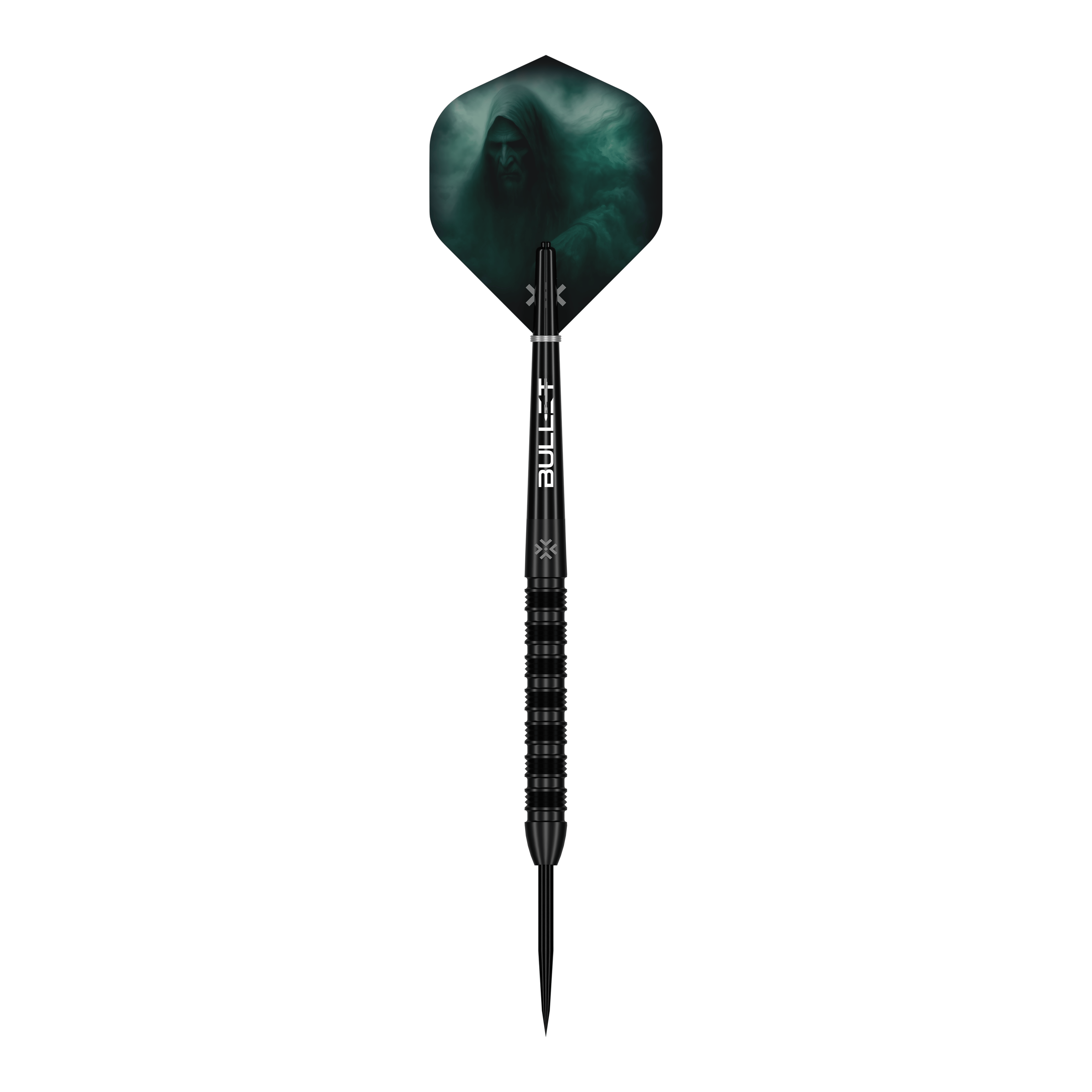 Bullet Shadow steel darts Das Produkt Bullet Shadow Steeldarts ist auf diesem Bild zu sehen. Es handelt sich um stabile und präzise Steeldarts für das Dartspiel.