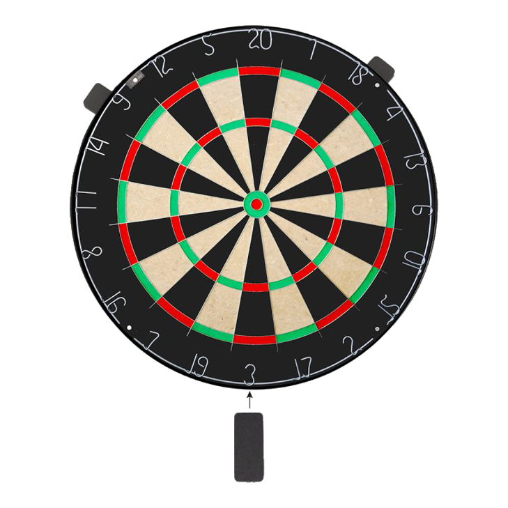 Karella Dartboard BullOut Set including 2 sets of steel darts