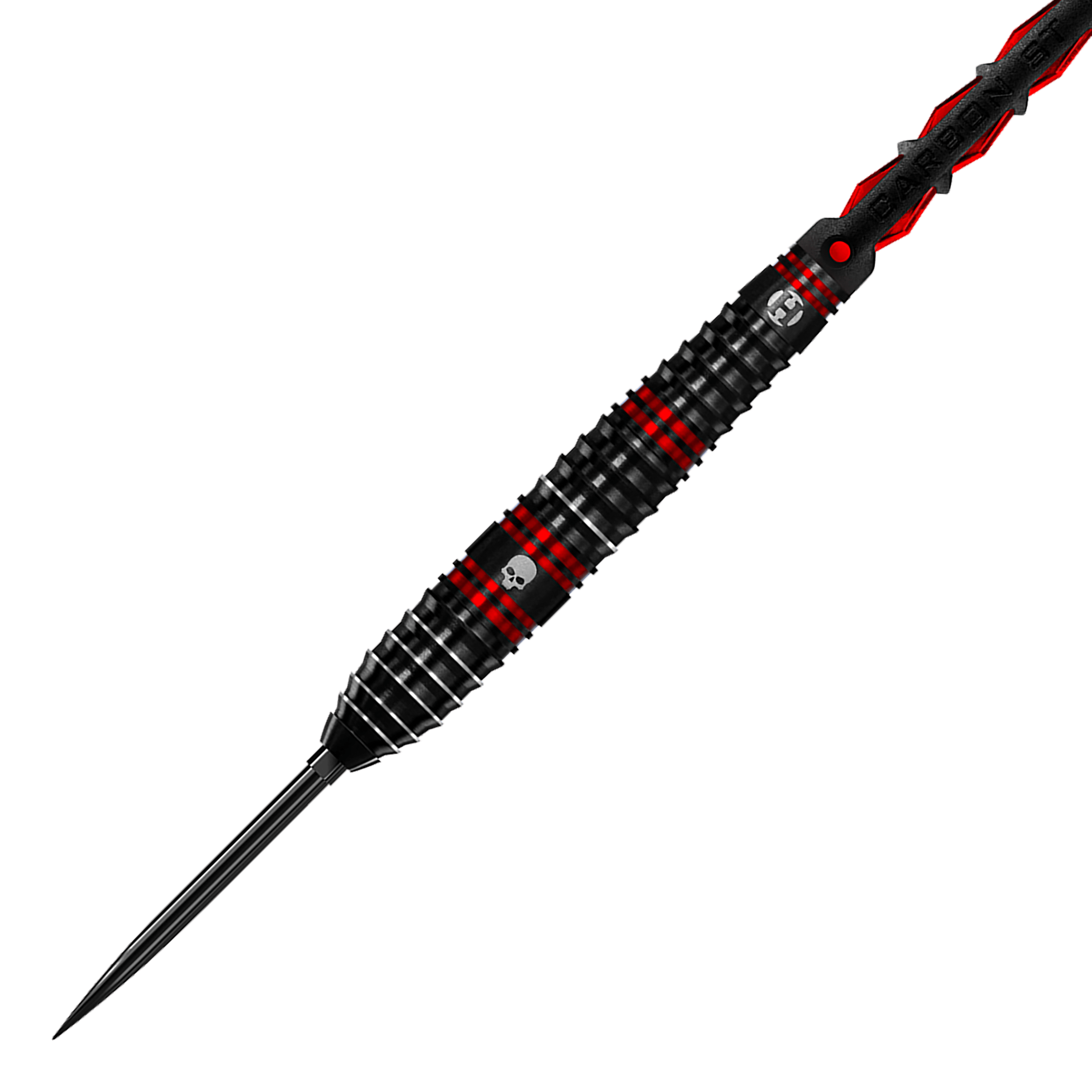 Das Bild zeigt einen Harrows Ryan Searle 90% Steeldarts Quick Point Steeldart. Dieses Modell ist bekannt für seine hohe Präzision.