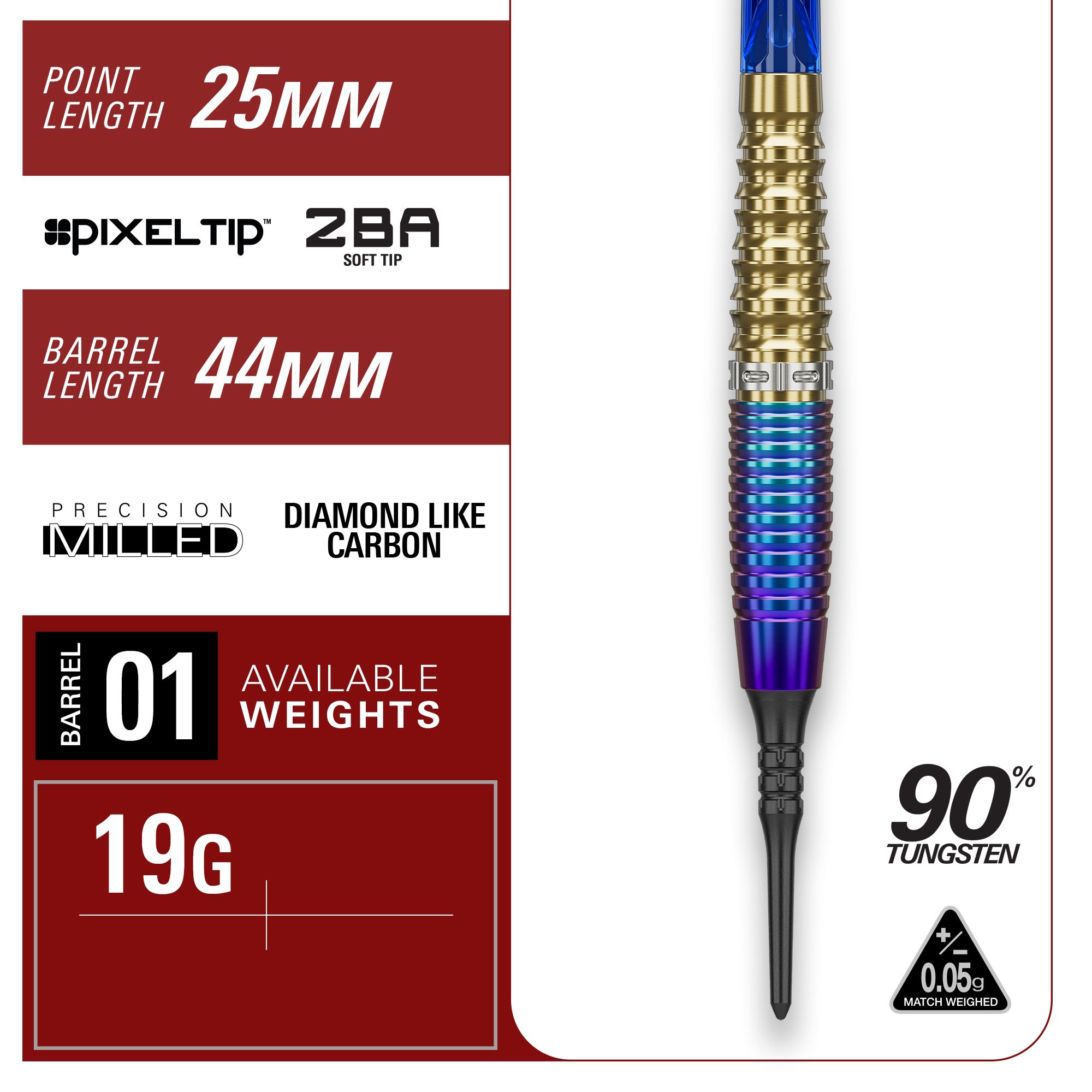 Target Japan Prime Series Zenith GEN2 Soft Darts - 20g Diese Abbildung zeigt die Target Japan Prime Series Zenith GEN2 Softdarts – 20g. Die Softdarts bieten eine ansprechende Optik und hohe Präzision.