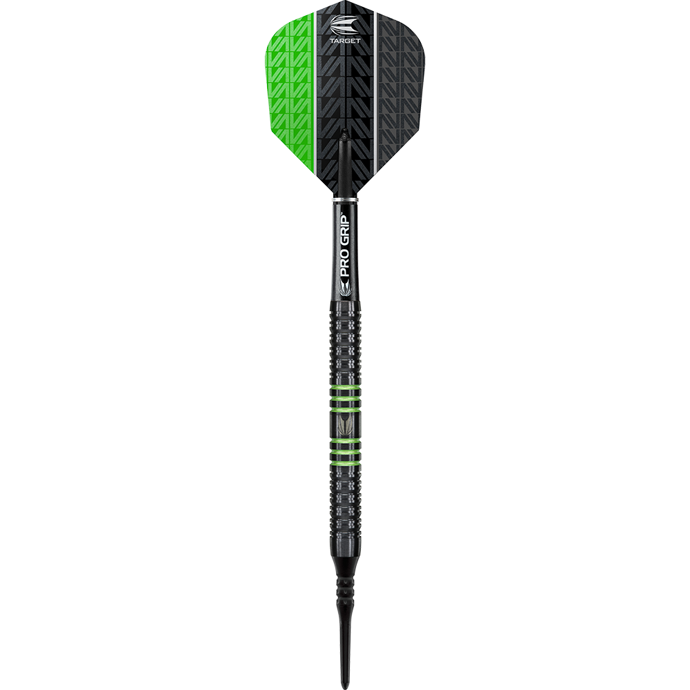 Target Vapor8 Black Green Soft Darts - 18g