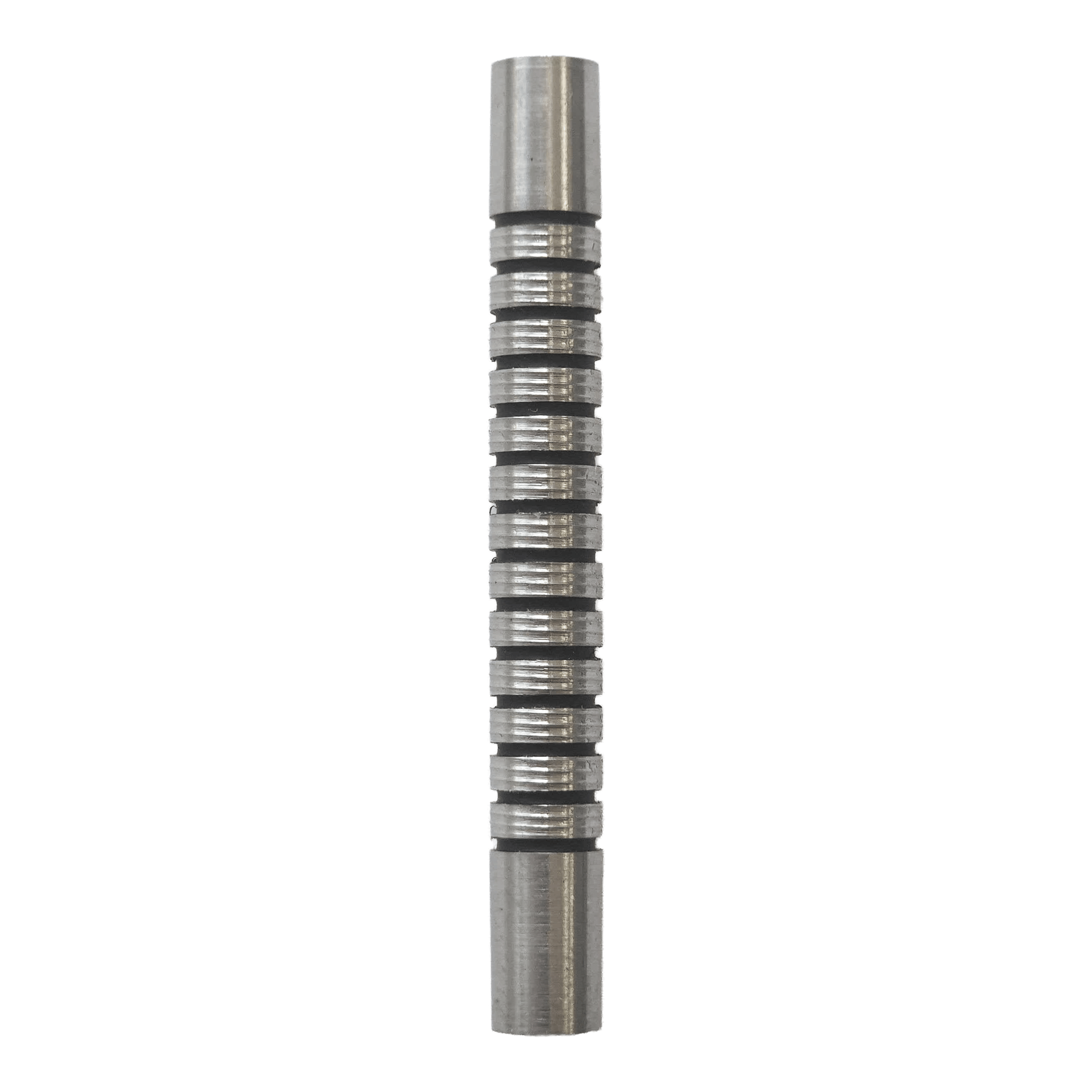 Abgebildet ist ein McDart Black Ring Softdart Barrels - 18g. Es handelt sich um einen schwarzen Dart-Barrel mit Ringstruktur.