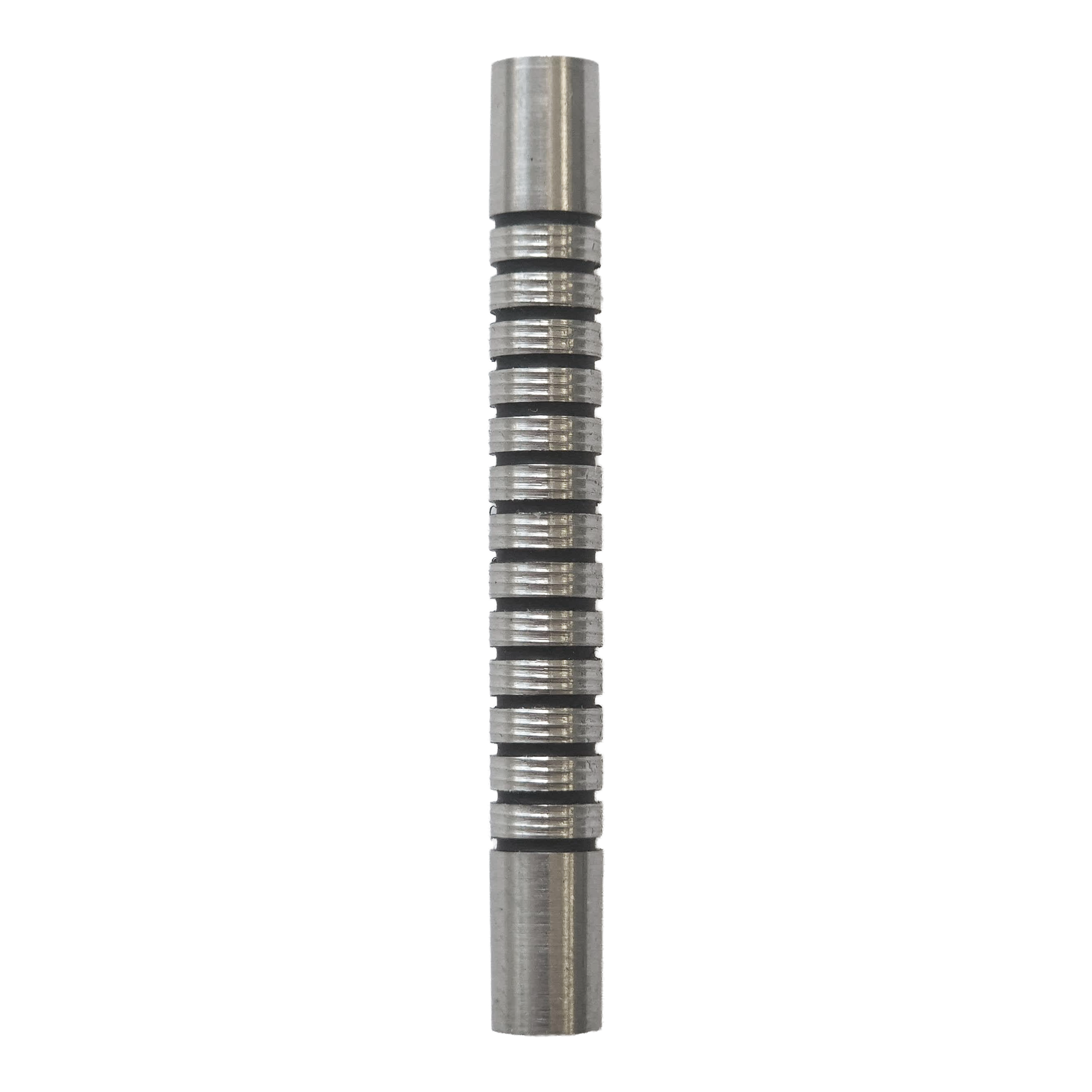 McDart Black Ring Softdart Barrels - 18g Abgebildet ist ein McDart Black Ring Softdart Barrels - 18g. Es handelt sich um einen schwarzen Dart-Barrel mit Ringstruktur.