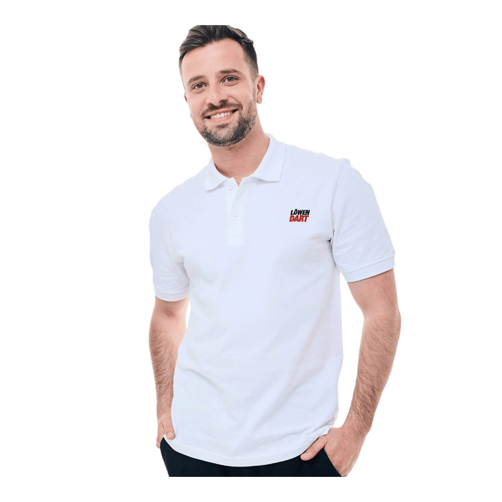 Auf dem Bild ist ein Löwen Kollektion Polo Classic zu sehen. Es handelt sich um ein klassisches Polo-Shirt für Fans der Löwen Kollektion.