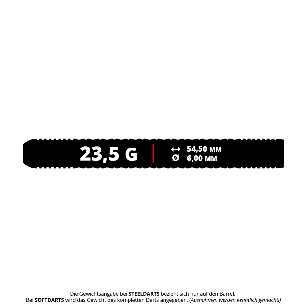 Mission Dominik Grüllich Steeldarts - 23,5g