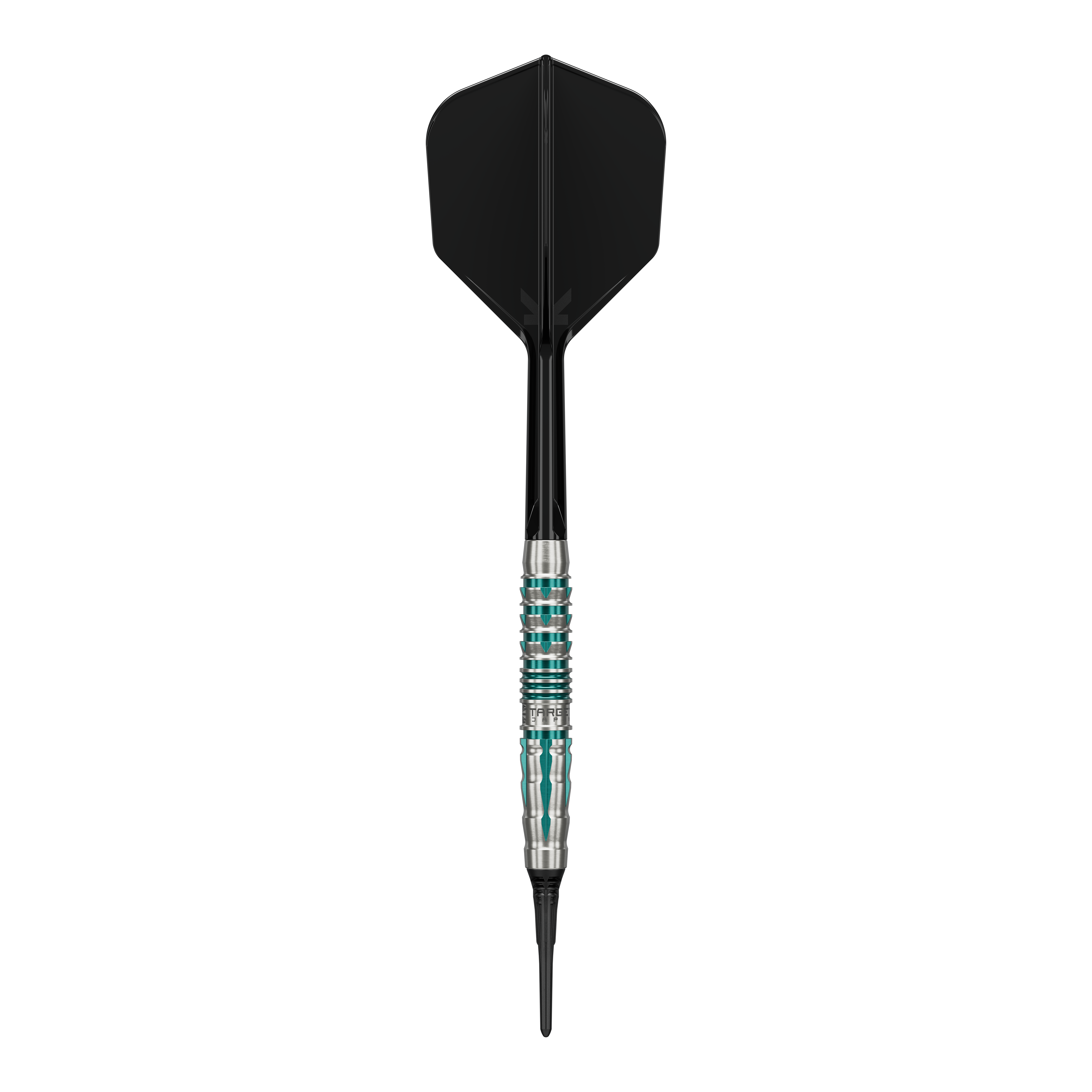 Zu sehen sind die Target Black Marque Pierce Softdarts mit einem Gewicht von 18,5g. Die Softdarts bieten ein elegantes Aussehen und hohe Wurfgenauigkeit.