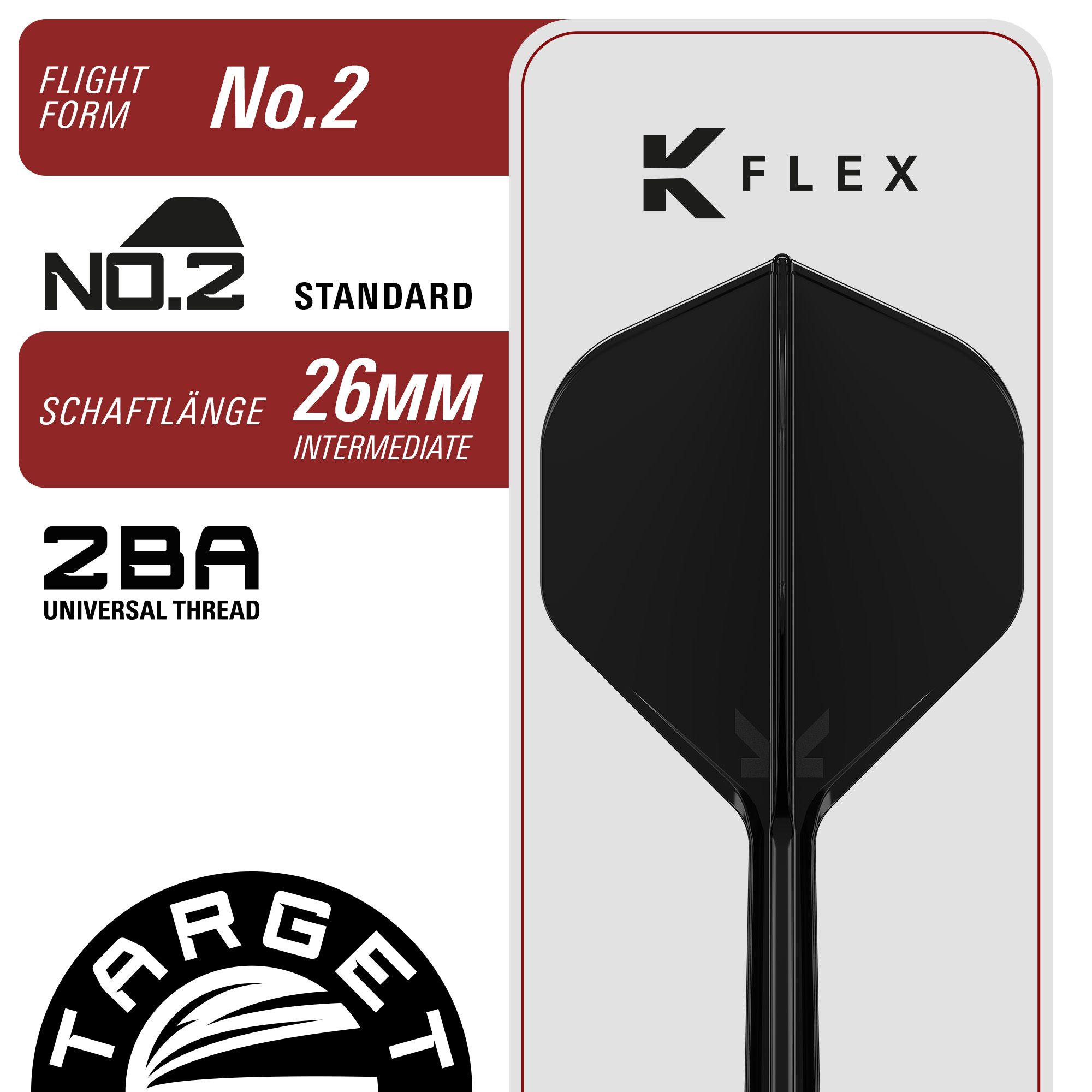 Die Target Japan Black Marque Enzo Swiss Point Steeldarts sind deutlich abgebildet. Diese Darts haben ein elegantes Design und sind für Präzision bekannt.