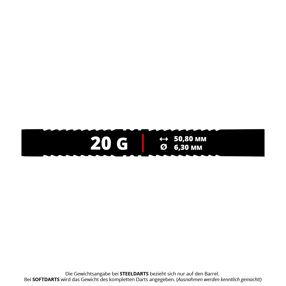 Dies ist der Red Dragon Peter Wright Snakebite Black Mamba Softdart mit 20g Gewicht. Der Softdart eignet sich besonders für E-Dartspiele und hat ein auffälliges Design.