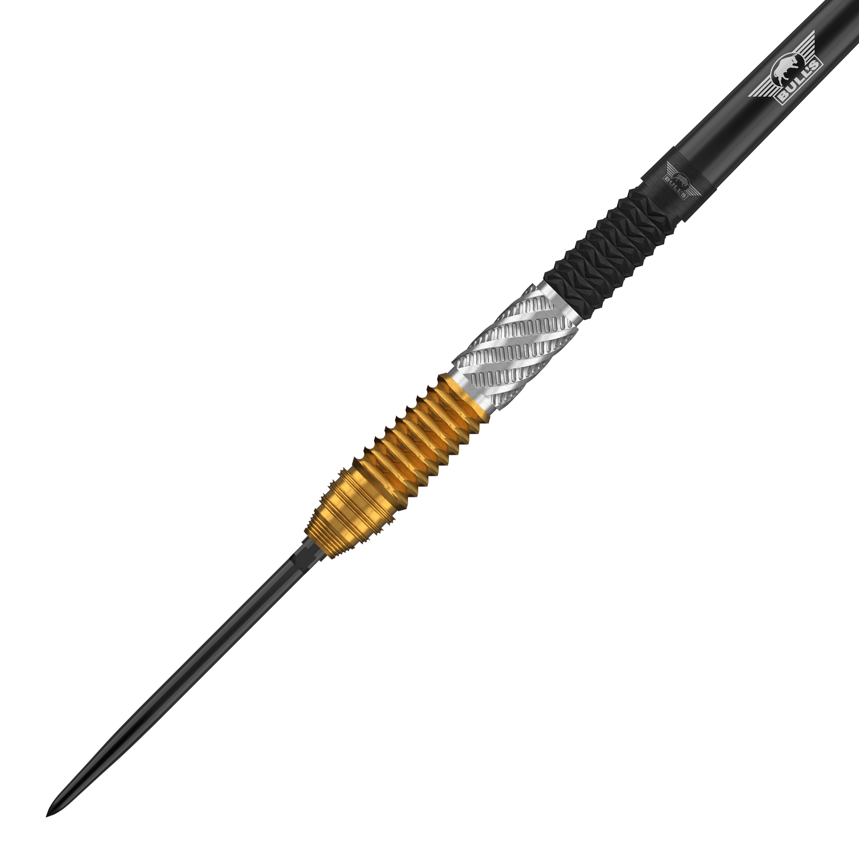 Bulls NL Dirk Van Duijvenbode 95% Convertible Points Steeldarts Das Bild zeigt die Bulls NL Dirk Van Duijvenbode 95% Convertible Points Steeldarts. Die Darts sind für präzises Steeldartspiel geeignet.