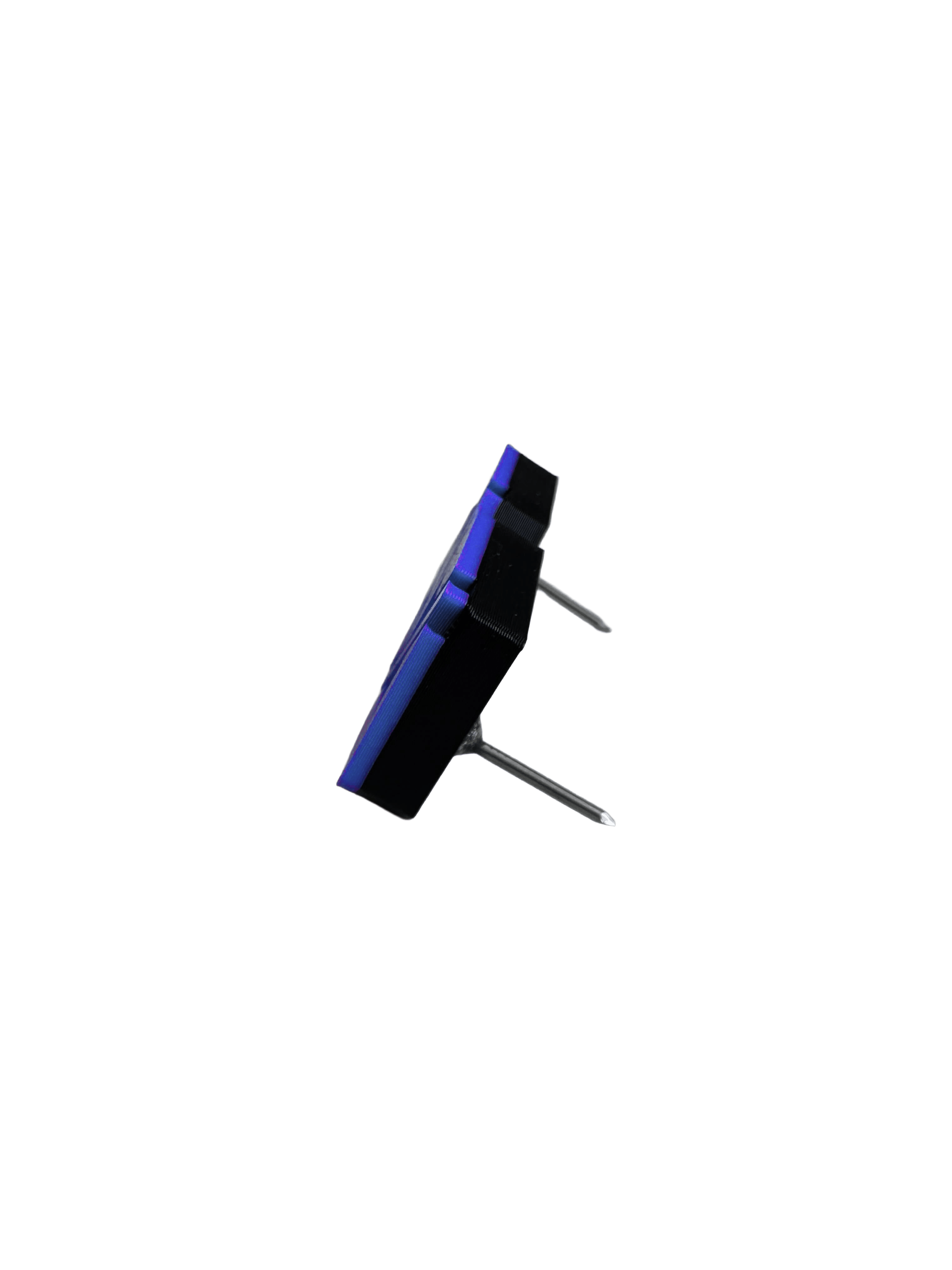 Das Bild zeigt ein Objekt mit dem Dateinamen 'Cyber blau hinten'. Es ist von hinten in blauer Farbe dargestellt.
